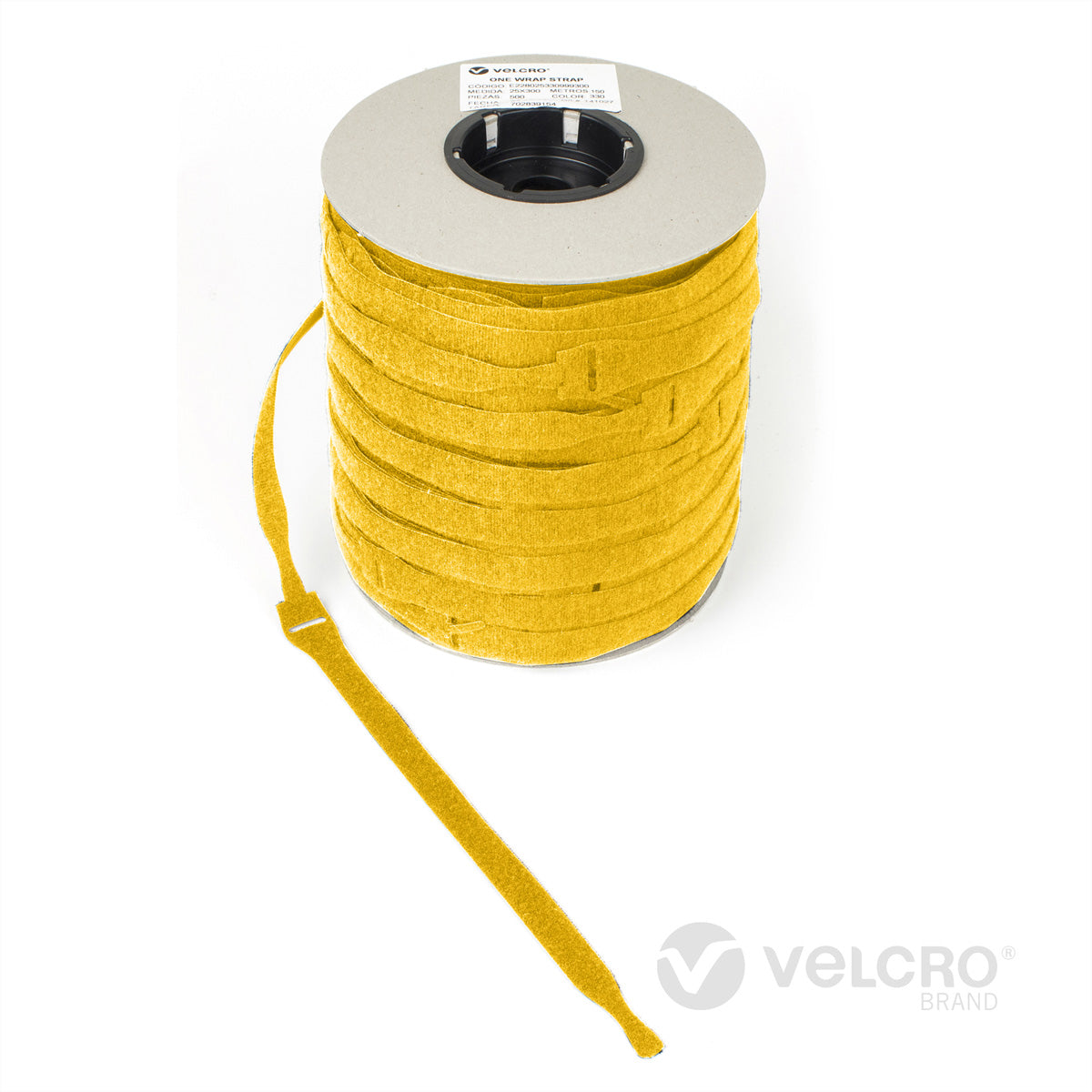 Velcro Schnur – 0,2 m, PP, gelb, 750 Stück