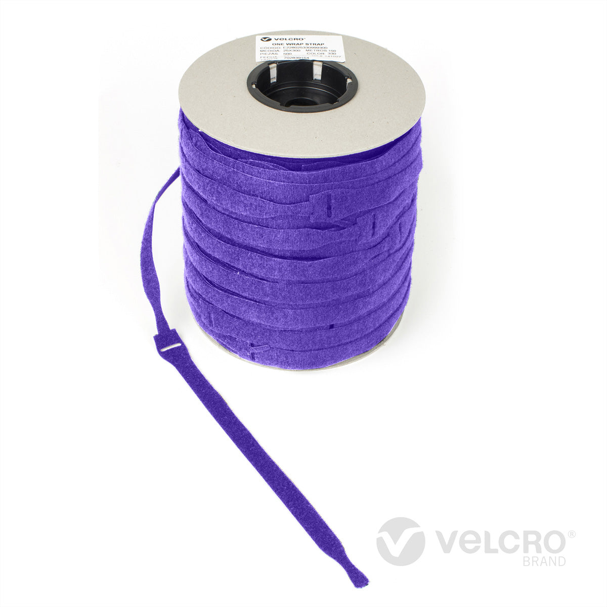 Velcro Schnur – 0,3 m, PP, violett, 750 Stück