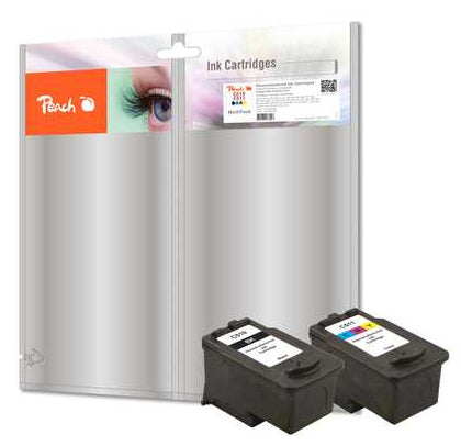Peach PG-510/CL-511 Tintenpatronen-Multipack, Schwarz/Cyan/Magenta/Gelb (Kompatibel) – für Canon MP230/MP280 …