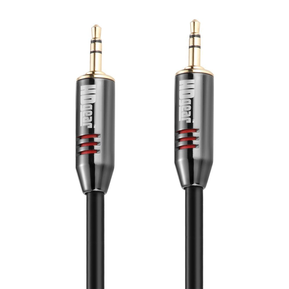 PureLink 3,5-mm-Klinkenkabel – Stecker zu Stecker – 0,5 m, vergoldete Stecker, Schwarz