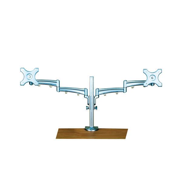 VALUE Monitorarm Tischhalterung – 2 Monitore – bis 32" – VESA 75×75/100×100 mm – bis 5 kg/Monitor