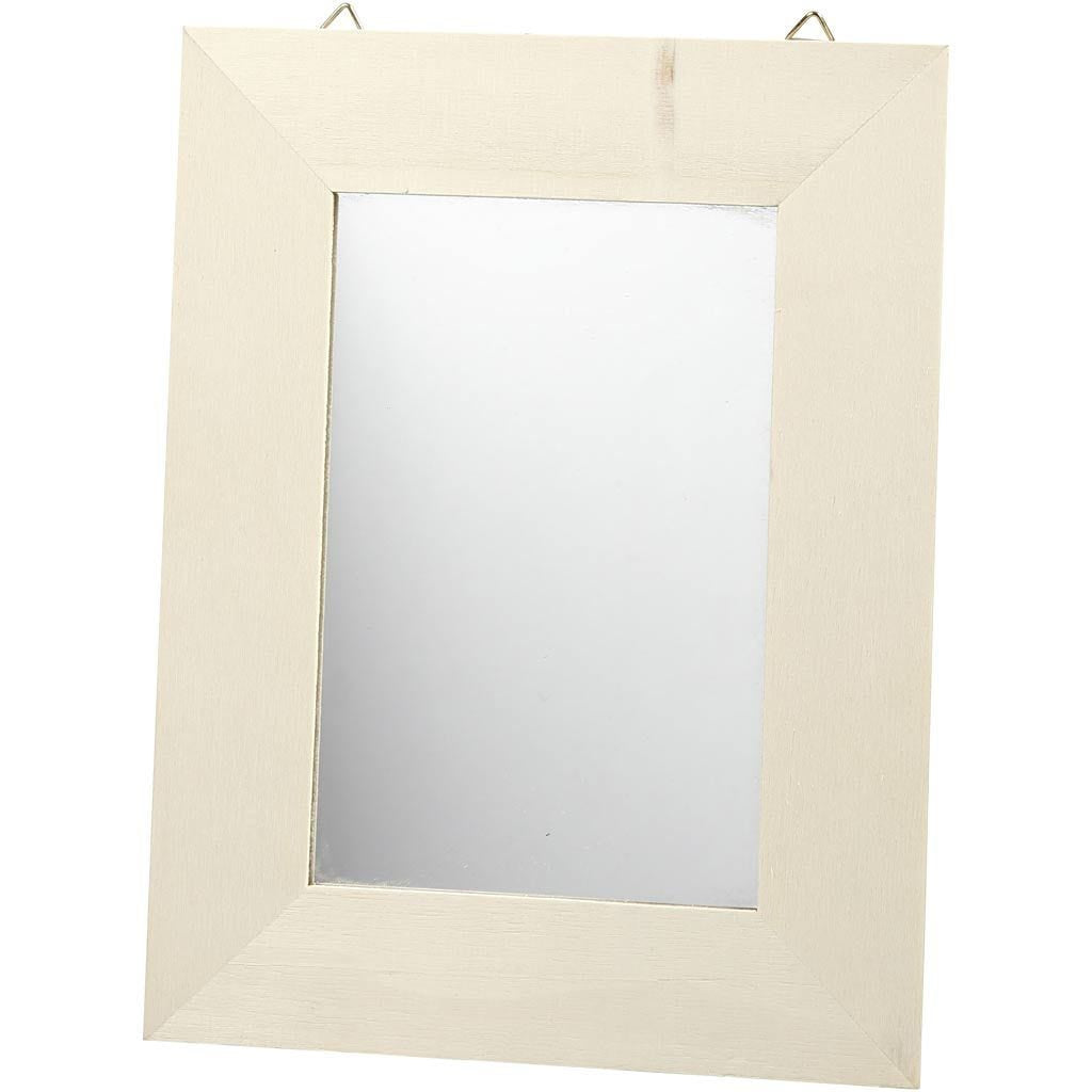 Creativ Company Spiegel – 20,8 × 15,9 cm – Holz, braun