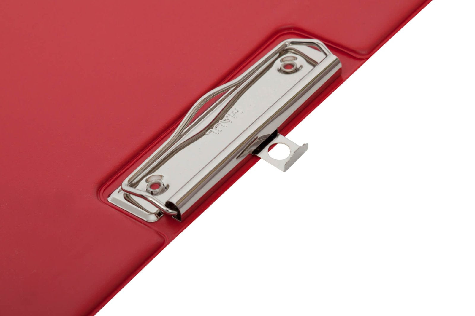 MAUL Klemmbrett-Mappe 319 × 229 mm – Karton, Folienüberzug – Rot – mit Innentasche, mit Aufhängeöse