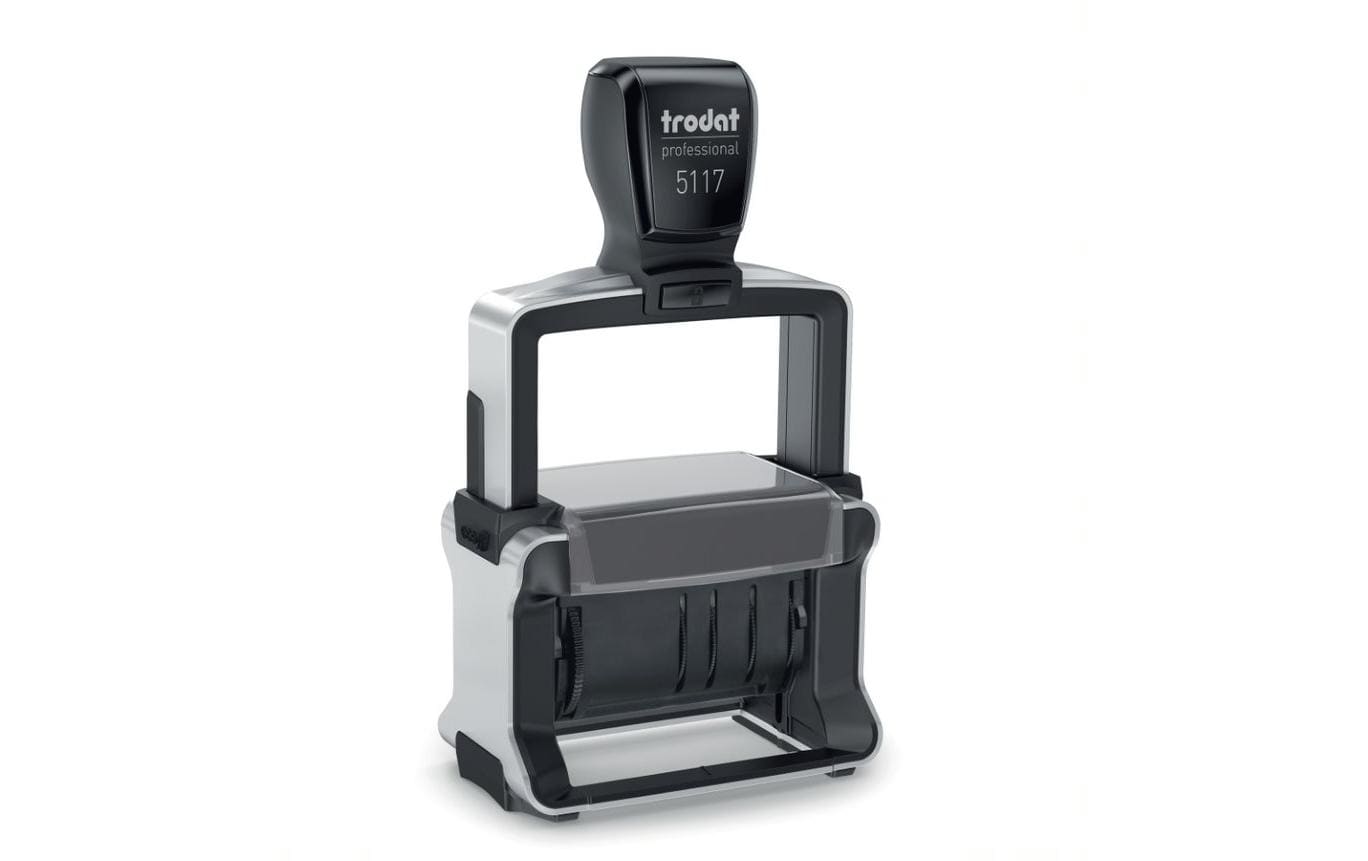 Trodat Motivstempel Professional 5117 – Motiv: Datum, Deutsch, Schwarz