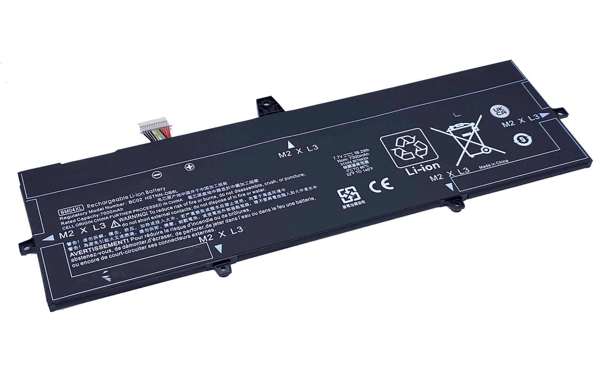 Vistaport Notebook-Akku – für HP EliteBook x360 1030 G3/G4 – 56 Wh, 7,7 V (4 Zellen) – Schwarz