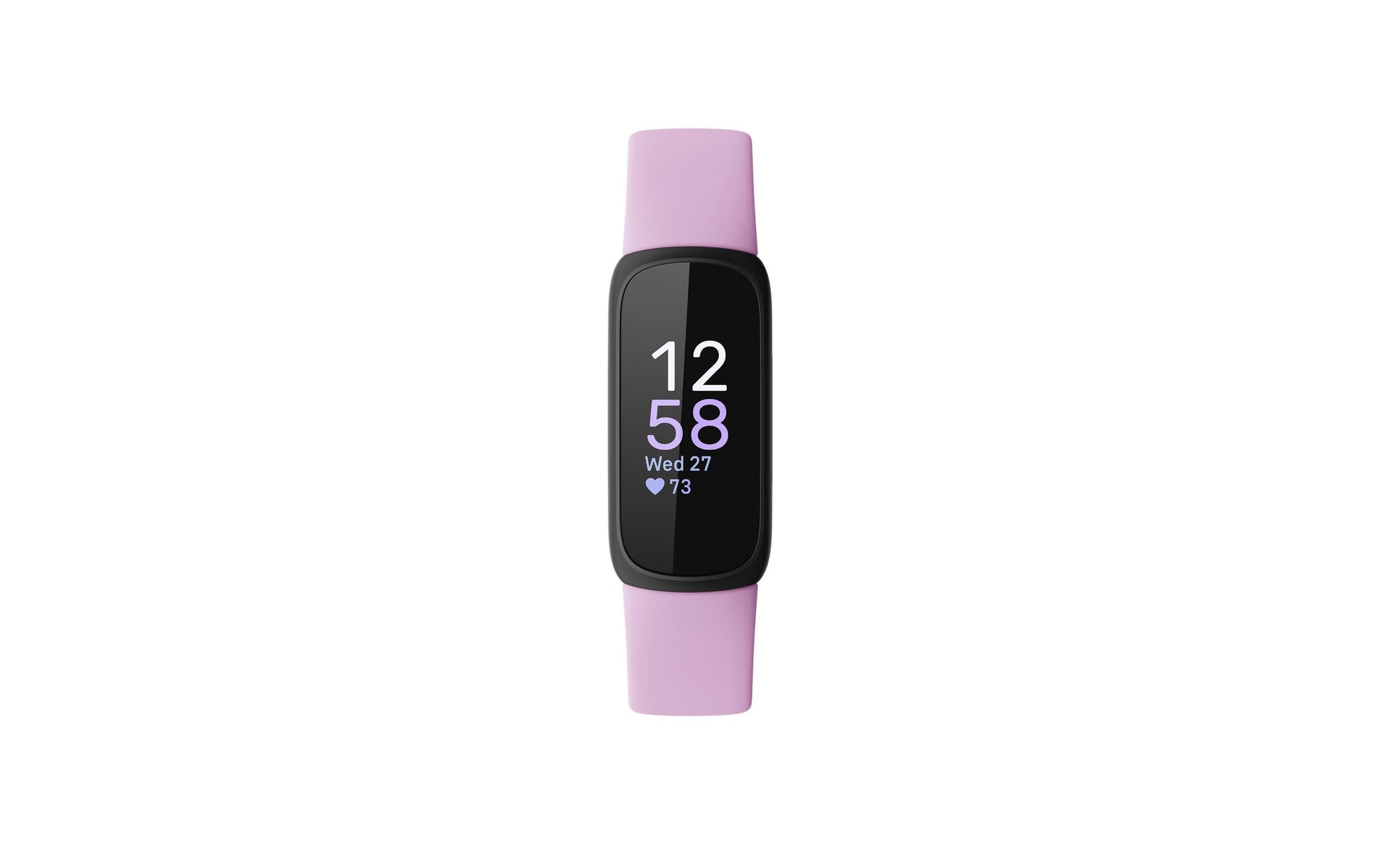 Fitbit Inspire 3 – Smartwatch – 39,32 mm, Connected GPS, AMOLED, 5 ATM, Fliedertraum/Schwarz, Bandgrösse S/L