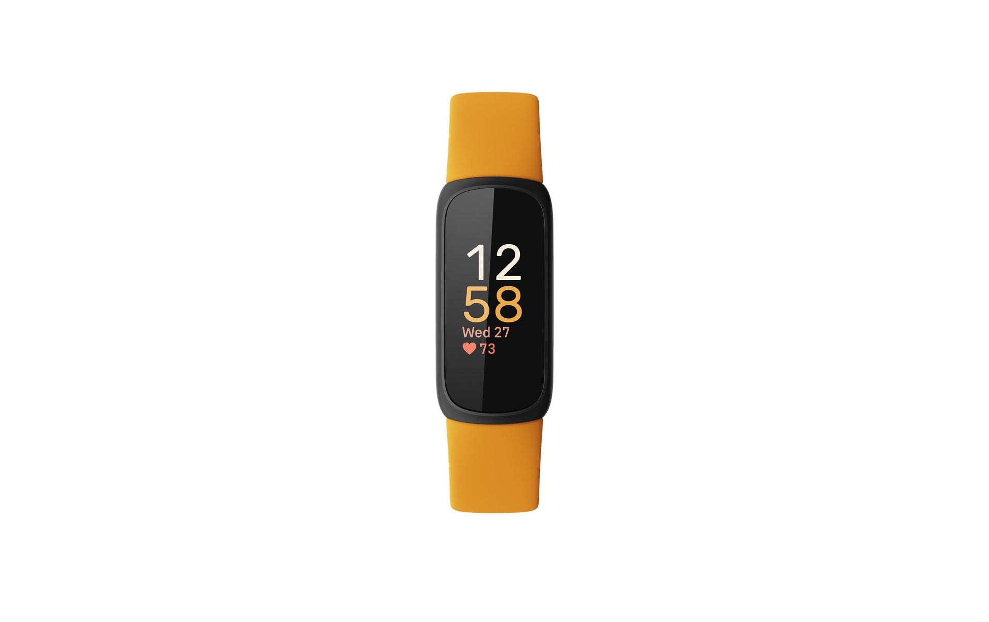 Fitbit Inspire 3 – Smartwatch – 39,3 mm, GPS, Bluetooth, AMOLED, 5 ATM, Morgensonne/Schwarz, Bandgrösse S/L