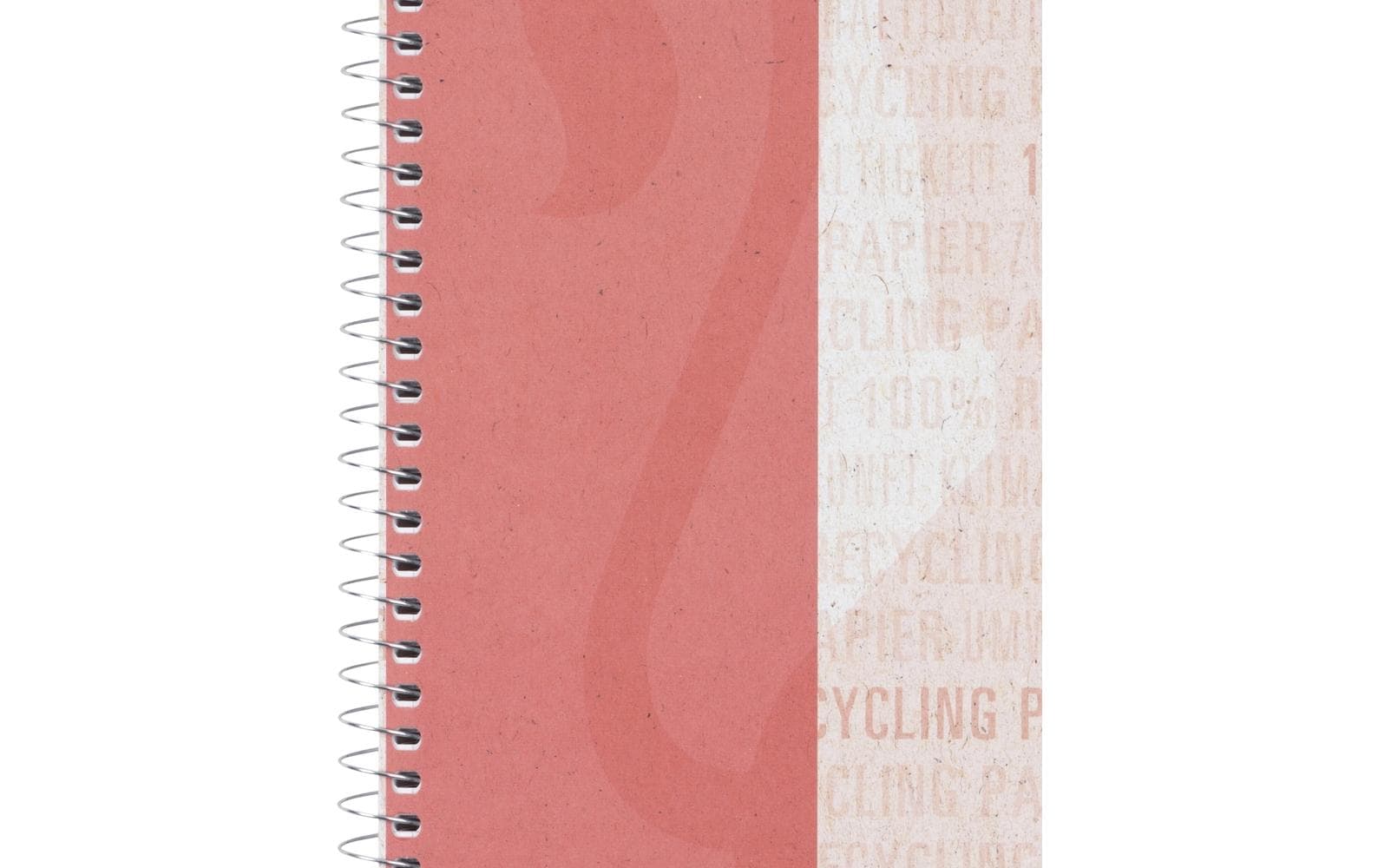 Elba Collegeblock, kariert 5 mm, Spiralbindung, Karton, 80 Blatt, 4-fach gelocht, perforiert, 90 g/m² – rot