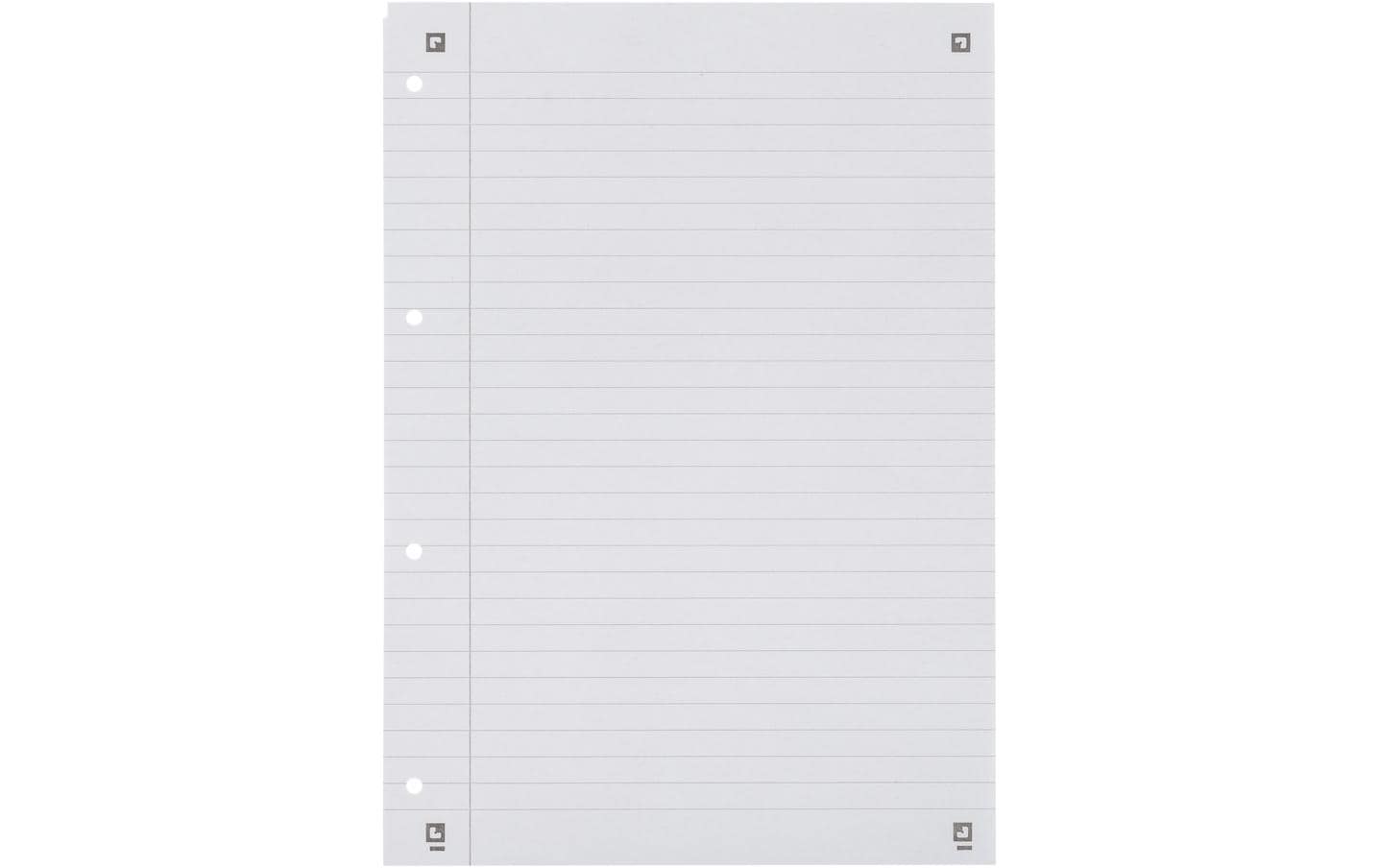 Elba Collegeblock, Karton, 80 Blatt, 4-fach gelocht, perforiert, 90 g/m² – Blau, für SCRIBZEE App