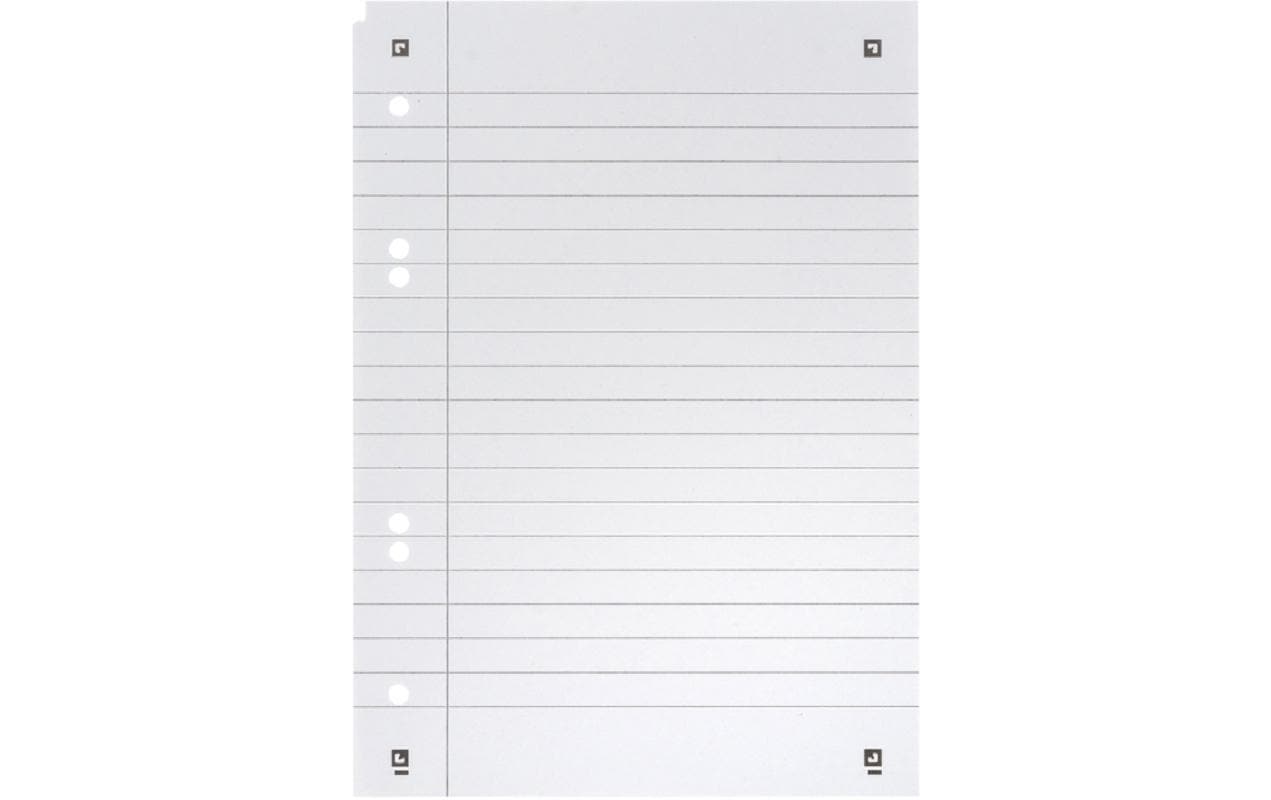 Elba Collegeblock, Karton, 80 Blatt, 6-fach gelocht, perforiert, 90 g/m² – blau, für SCRIBZEE App