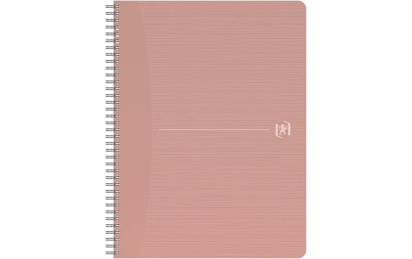 Elba Collegeblock, A4, kariert, Spiralbindung, 90 Blatt, 90 g/m² – rosa, für SCRIBZEE App