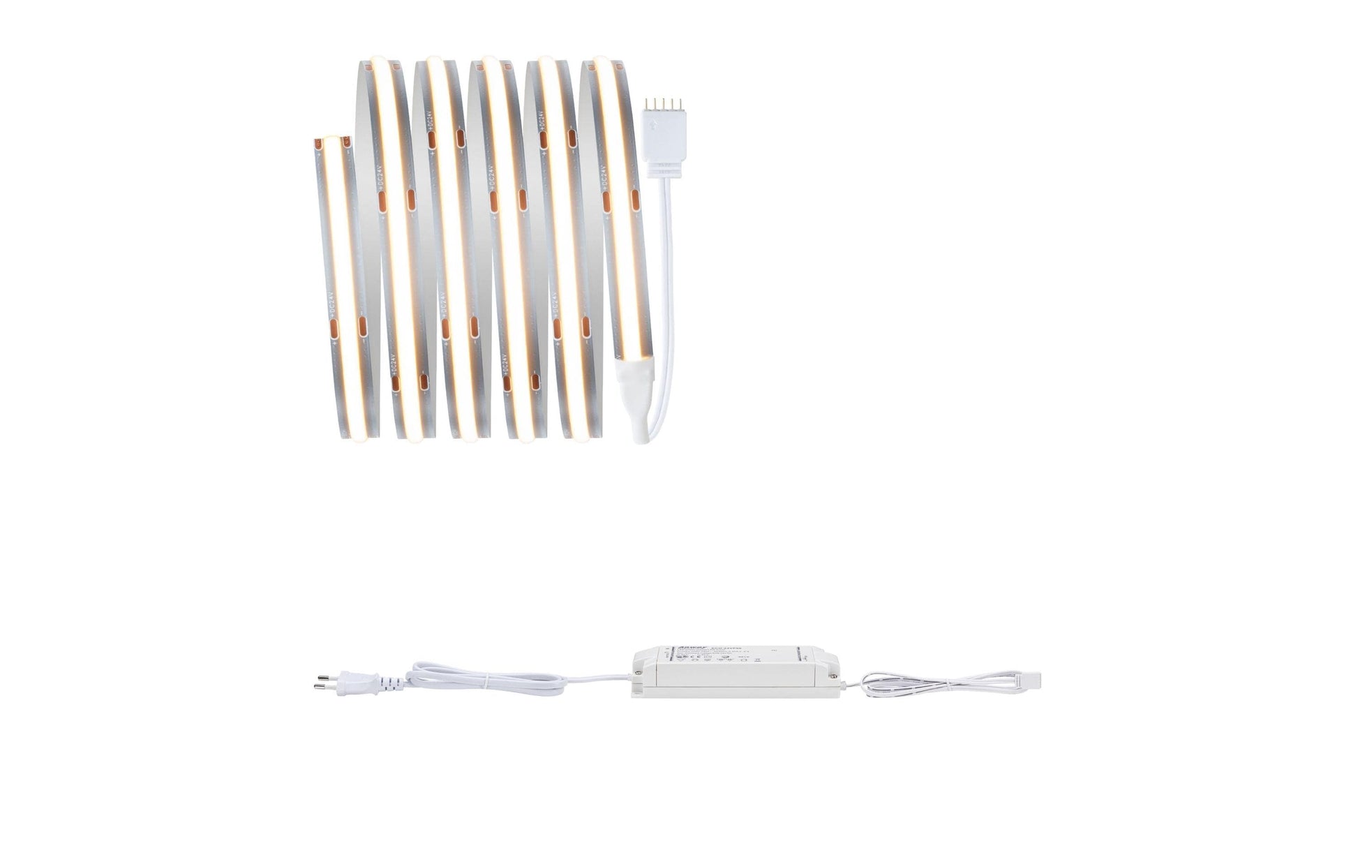 Paulmann LED-Strip MaxLED 1000 BasisSet COB – 1,5 m, 1620 lm, 18 W, 2700 K, dimmbar, silber