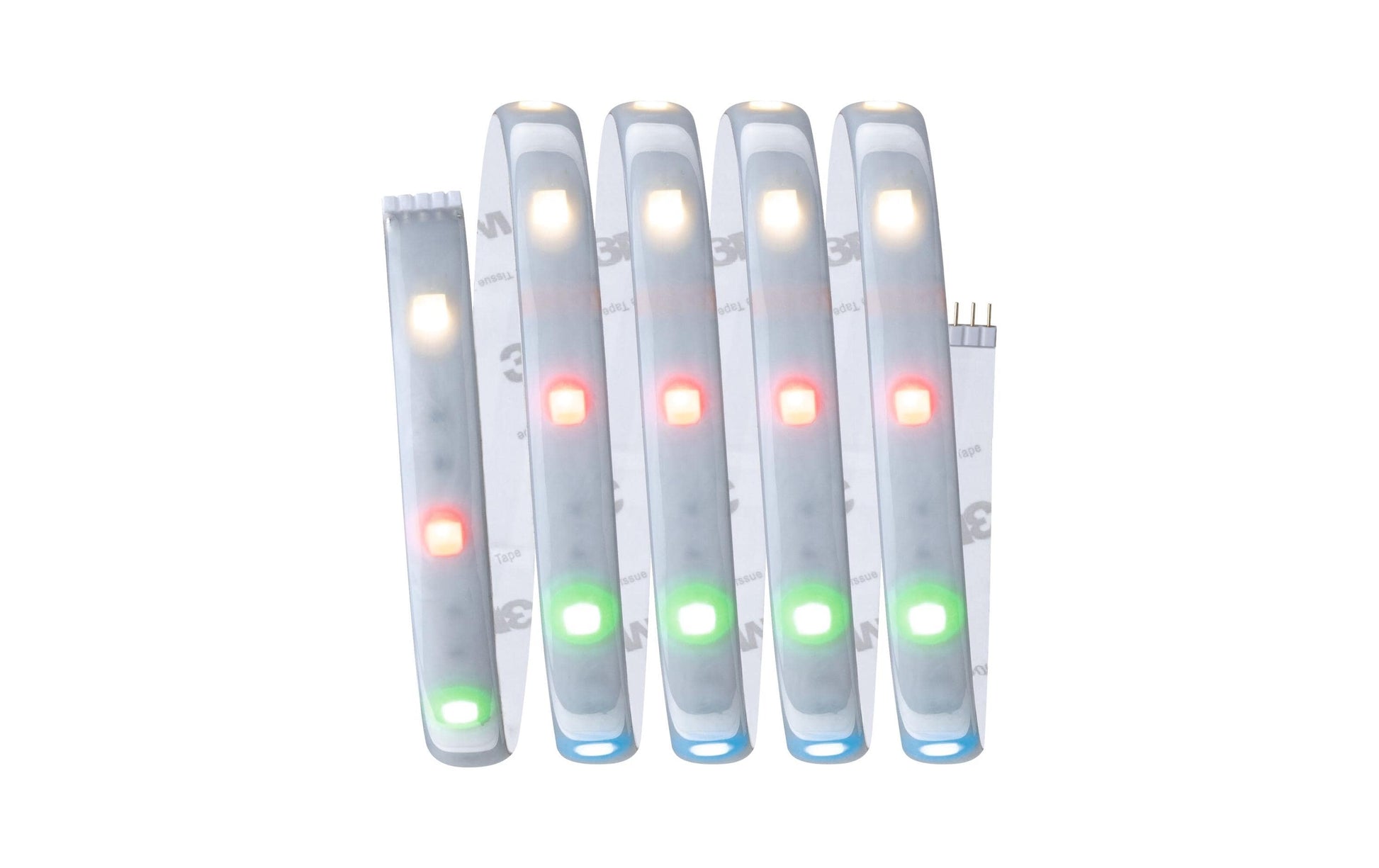 Paulmann LED-Streifen Aussen – RGBW, 3000 K – IP44 – Netzbetrieb – Zigbee – dimmbar – Silber, Kunststoff