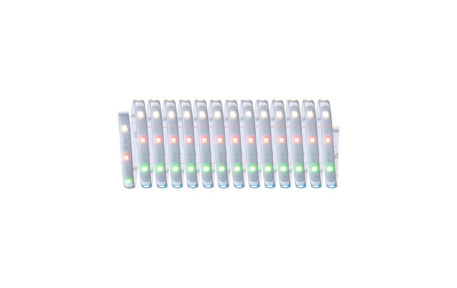 Paulmann LED-Streifen Aussen – RGBW, 3000 K – IP44 – Netzbetrieb, Zigbee – dimmbar – Silber, Kunststoff
