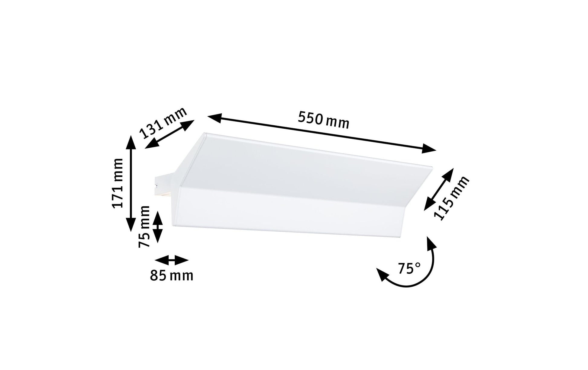 Paulmann Wandleuchte Stine WL – 970 lm, 2700–6500 K, ZigBee, weiss