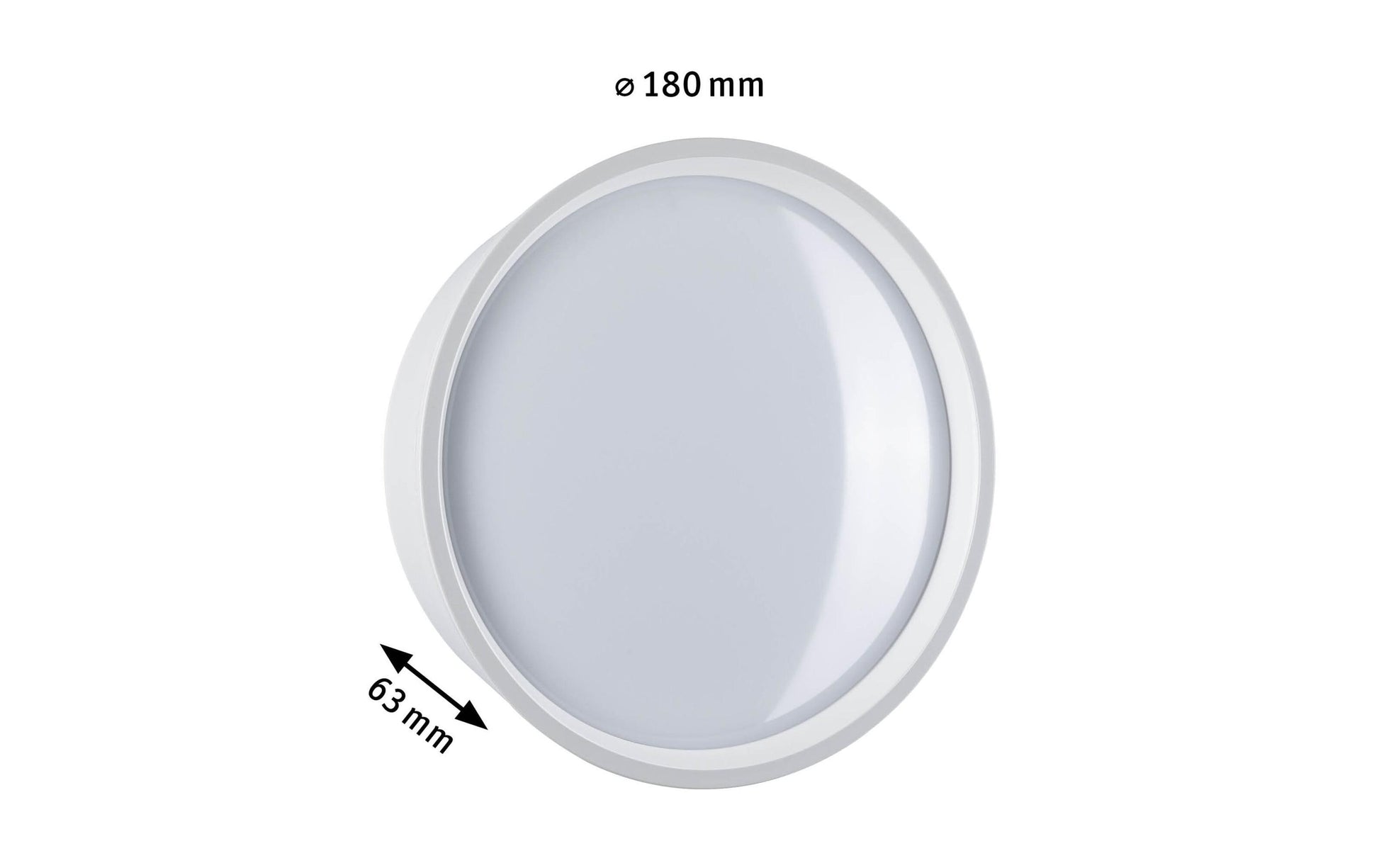 Paulmann Aussenwandleuchte – 1200 lm, 14,5 W, Warmweiss, 3000 K, IP44, Netzbetrieb, Weiss, Kunststoff