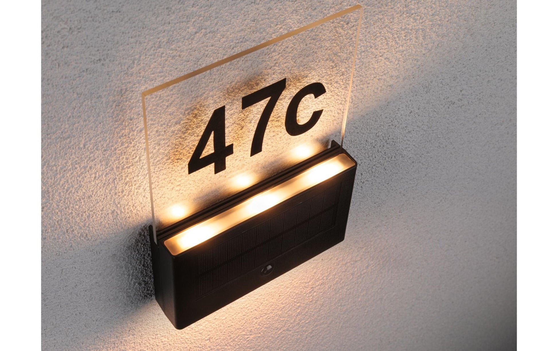 Paulmann Aussenwandleuchte – 18 lm, 1 W – Warmweiss, 2200 K – IP44 – Solarbetrieb – Anthrazit, Kunststoff