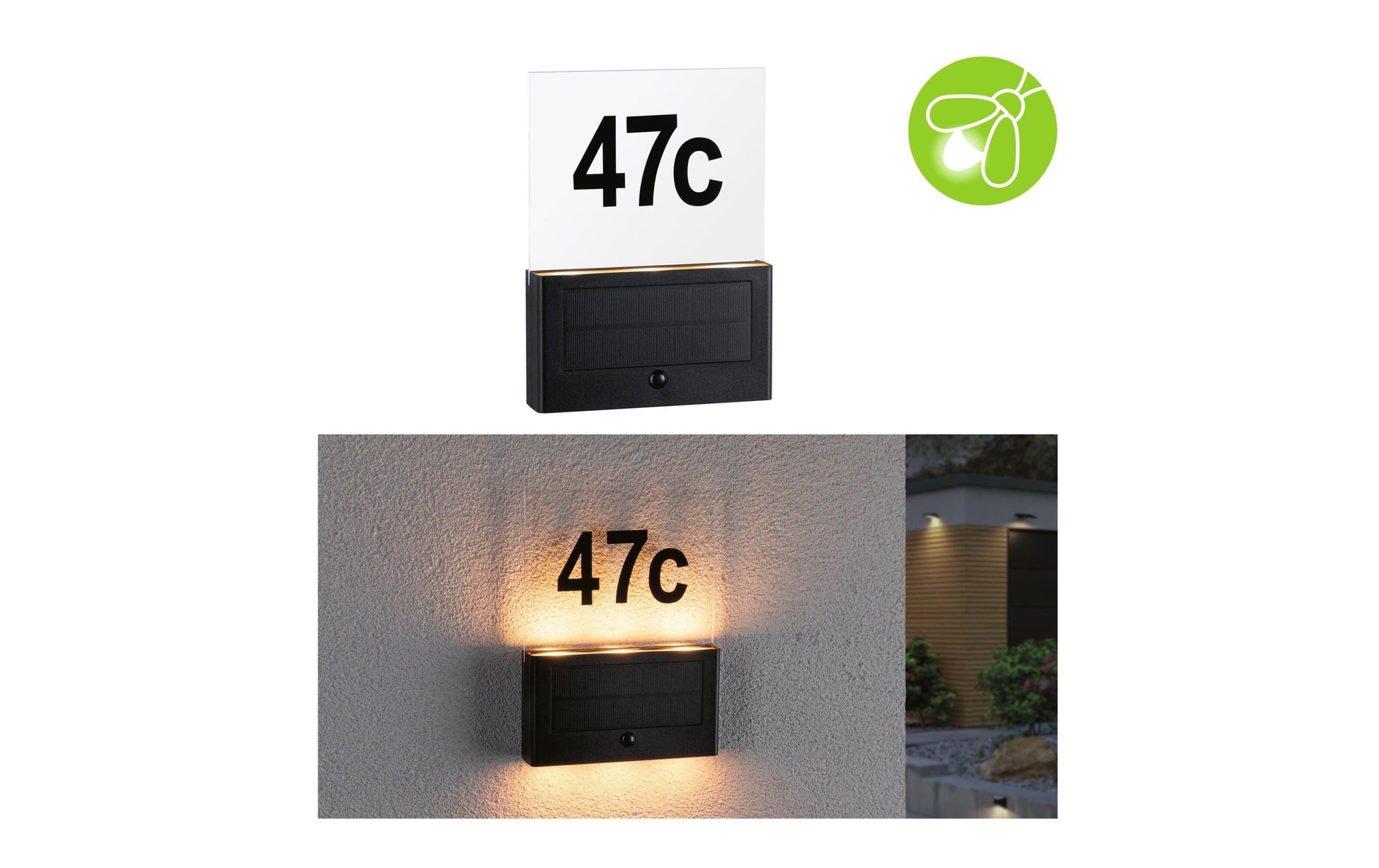 Paulmann Aussenwandleuchte – 18 lm, 1 W – Warmweiss, 2200 K – IP44 – Solarbetrieb – Anthrazit, Kunststoff