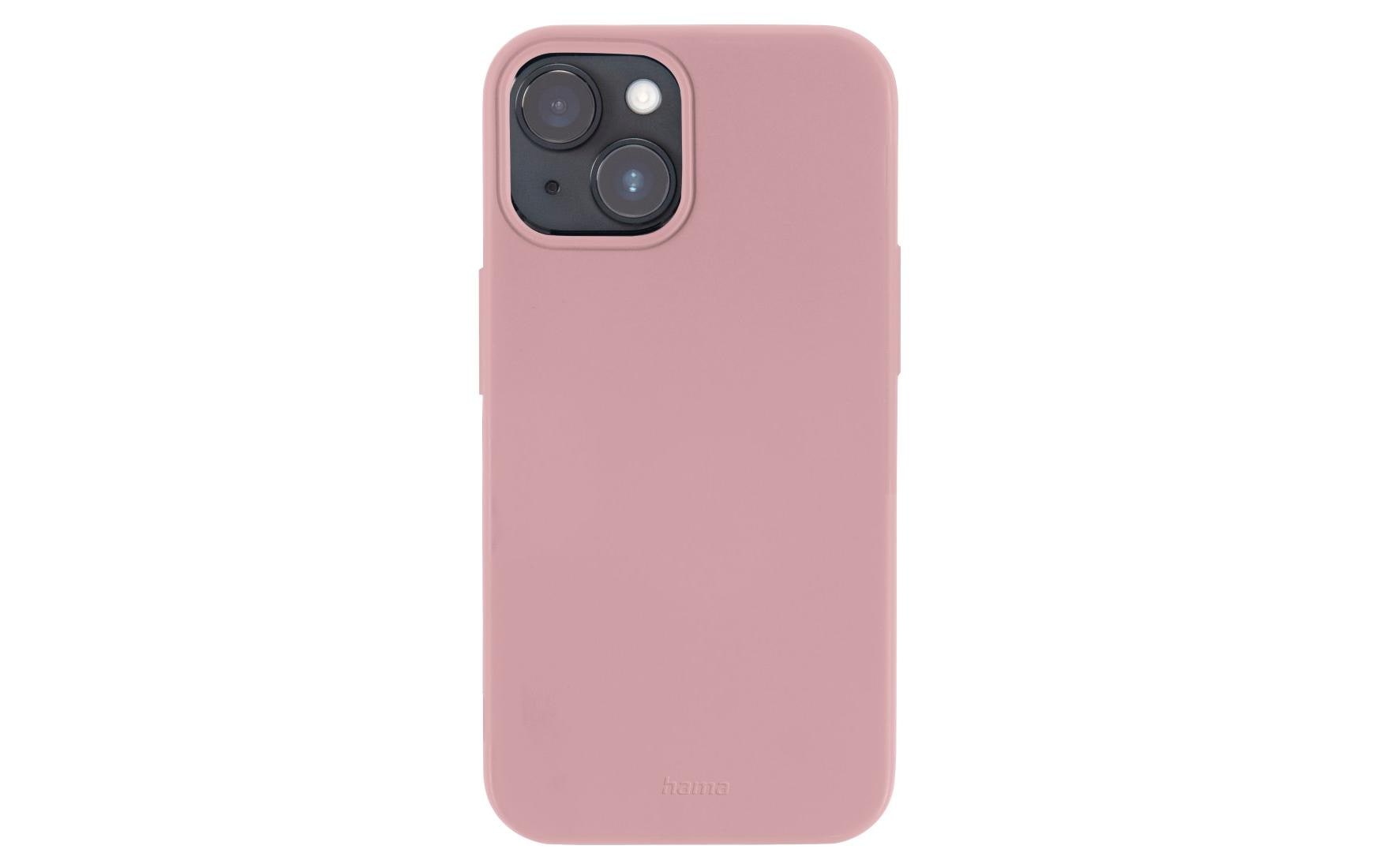 Hama Finest Feel Backcover – Pfirsich, Thermoplastisches Polyurethan (TPU) – für Apple iPhone 14 Plus