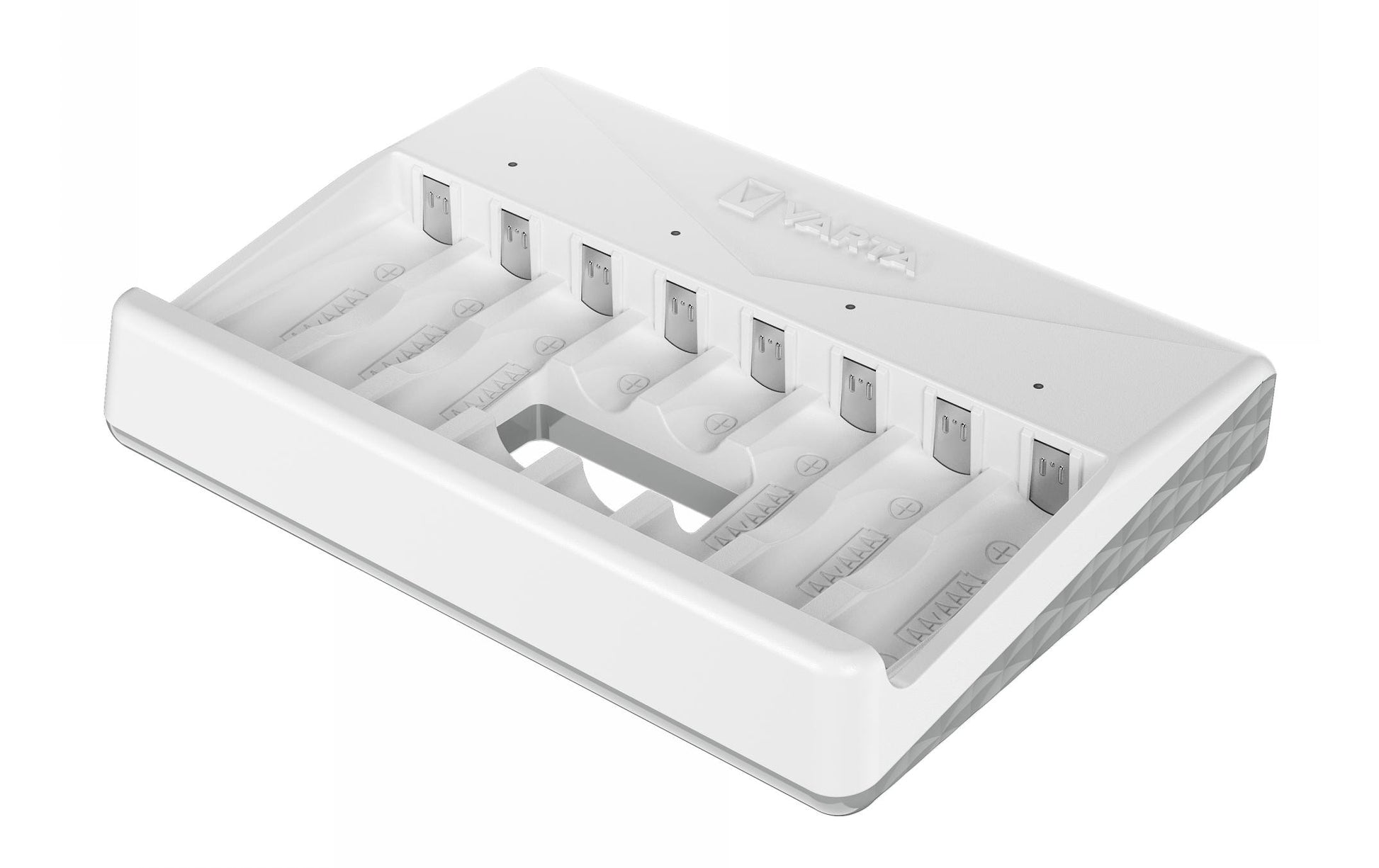 Varta Multicharger Batterieladegerät 8× – für AA, AAA, D (HR20/Mono) – 0,45 A, 4,5 h, weiss