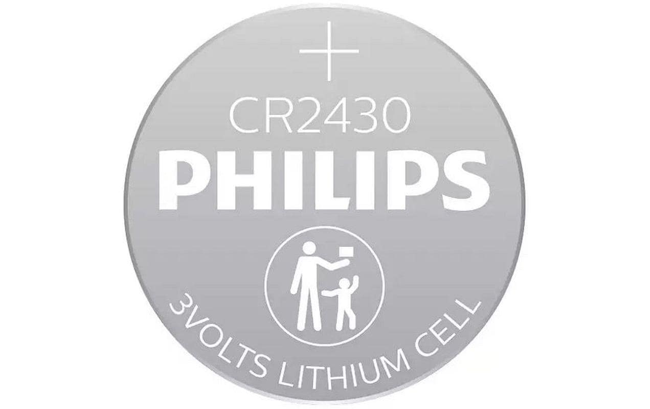 Philips Knopfzellen CR2430, Lithium-Mangandioxid, 3 V – 2 Stk.