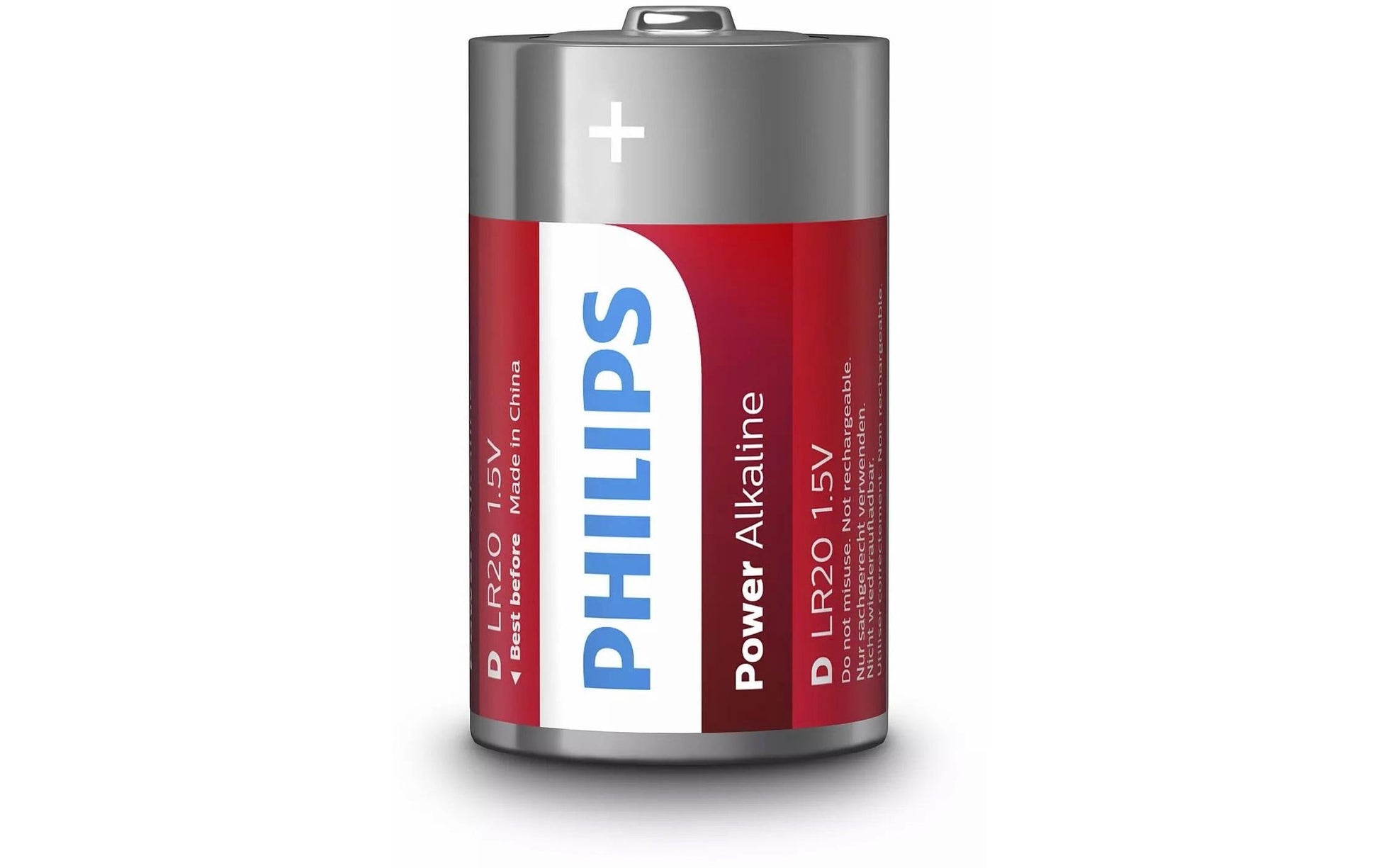 Philips D Batterien, Alkaline, 1.5 V – 2 Stk.