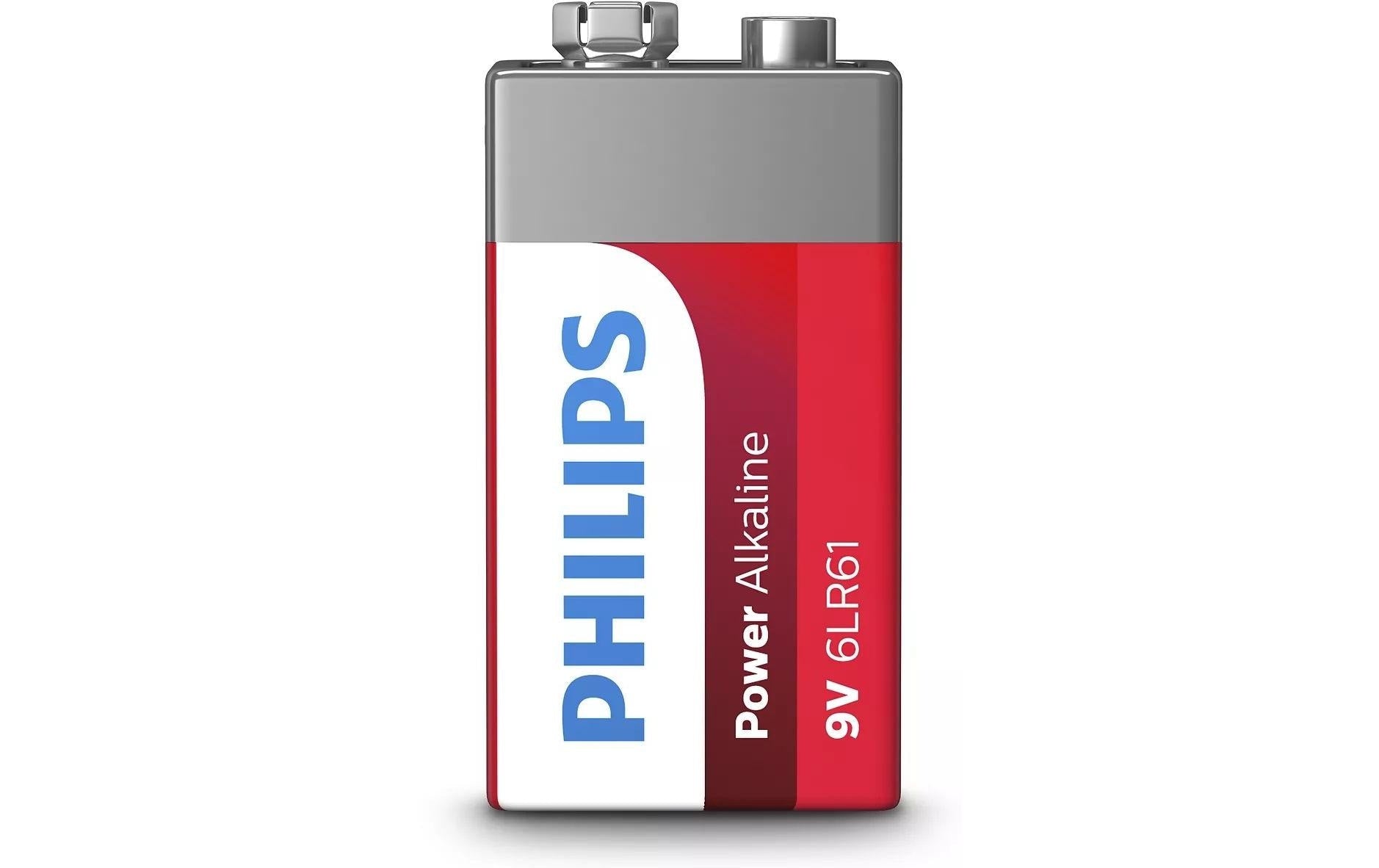 Philips 9V Batterien, Alkaline, 9 V – 1 Stk.