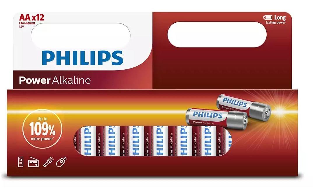 Philips AA Batterien, Alkaline, 1,5 V – 4 Stk.