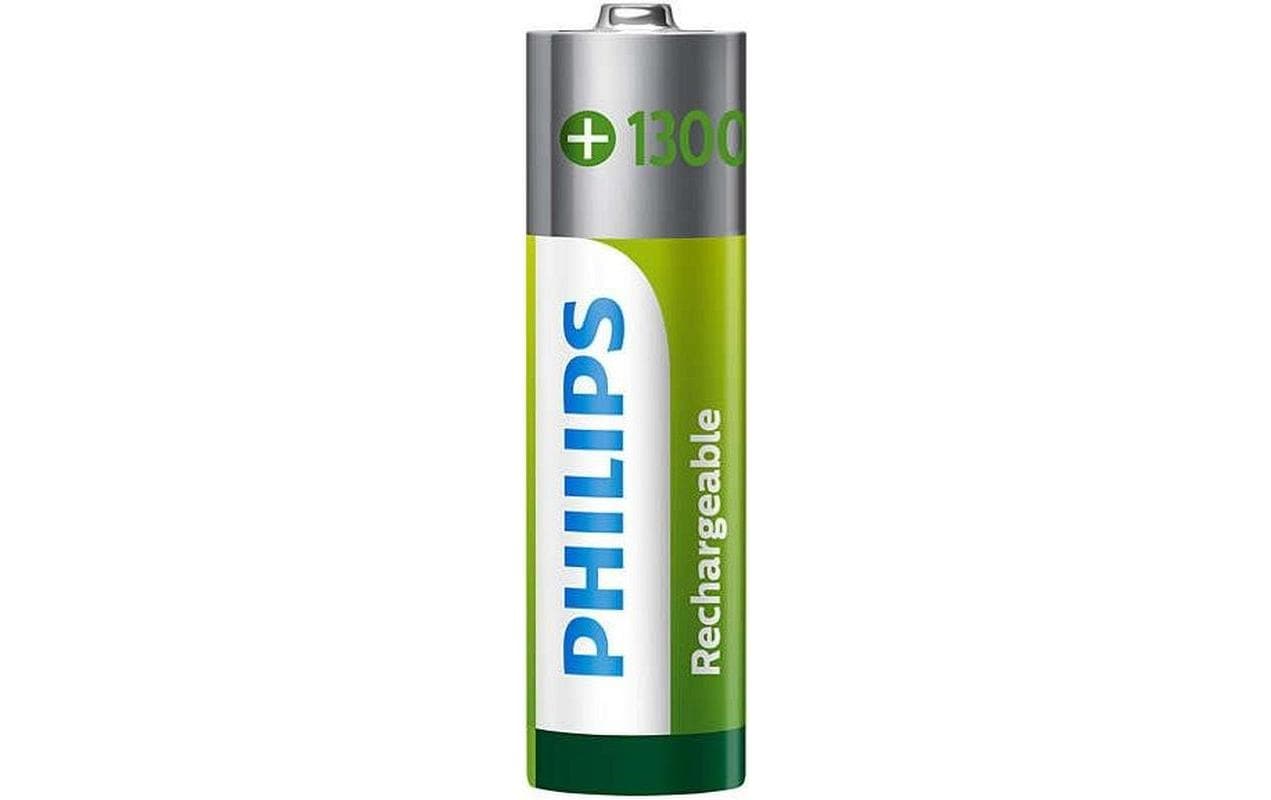 Philips AA Akkus – NiMH, 1300 mAh, 1,2 V – 4 Stk.