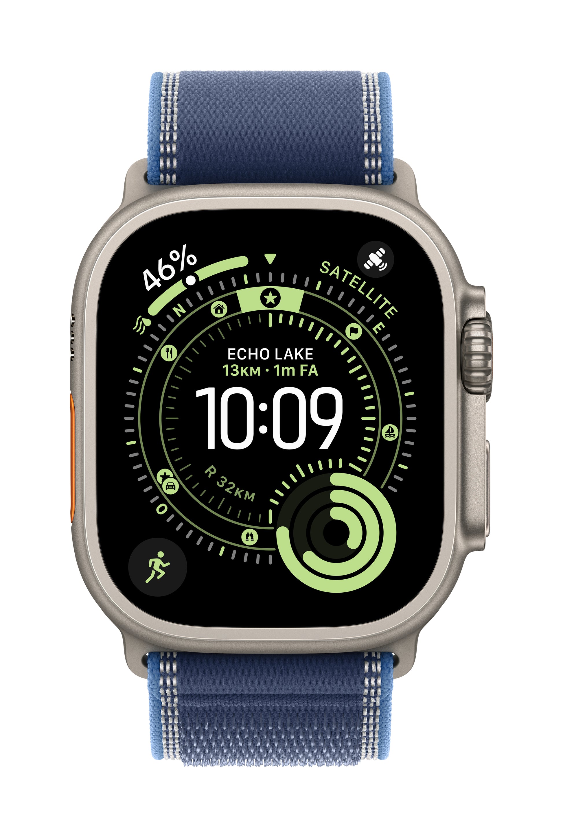 Apple Trail Loop – Blau, M/L, für Apple Watch