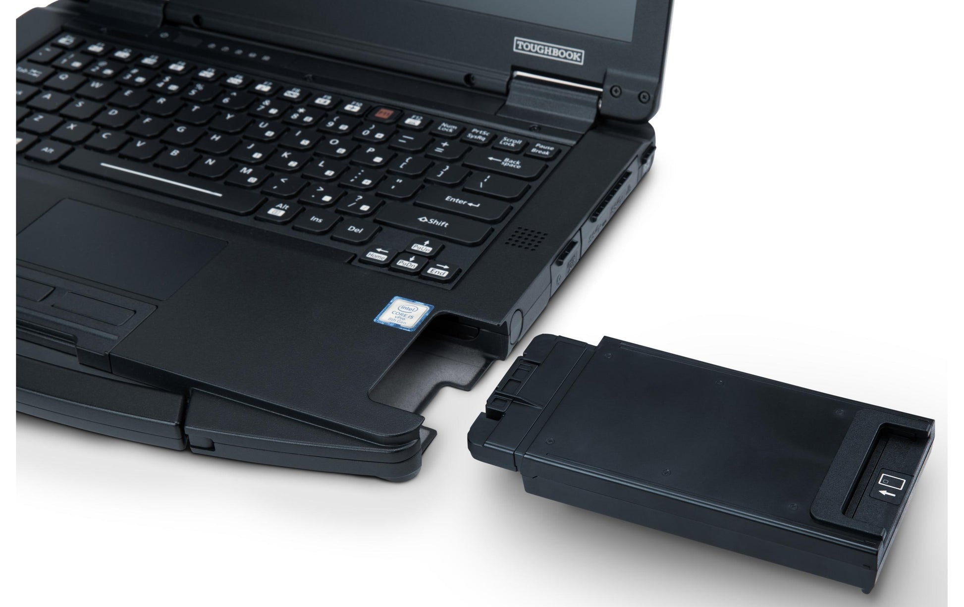 Panasonic FZ-VSC551U Smartcard-Reader (extern) für Toughbook 55 – ISO 7816, Schwarz