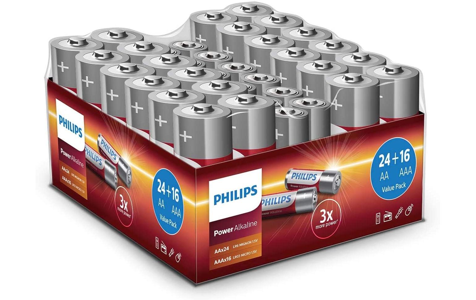 Philips Akku 1,5 V Alkali-Mangan