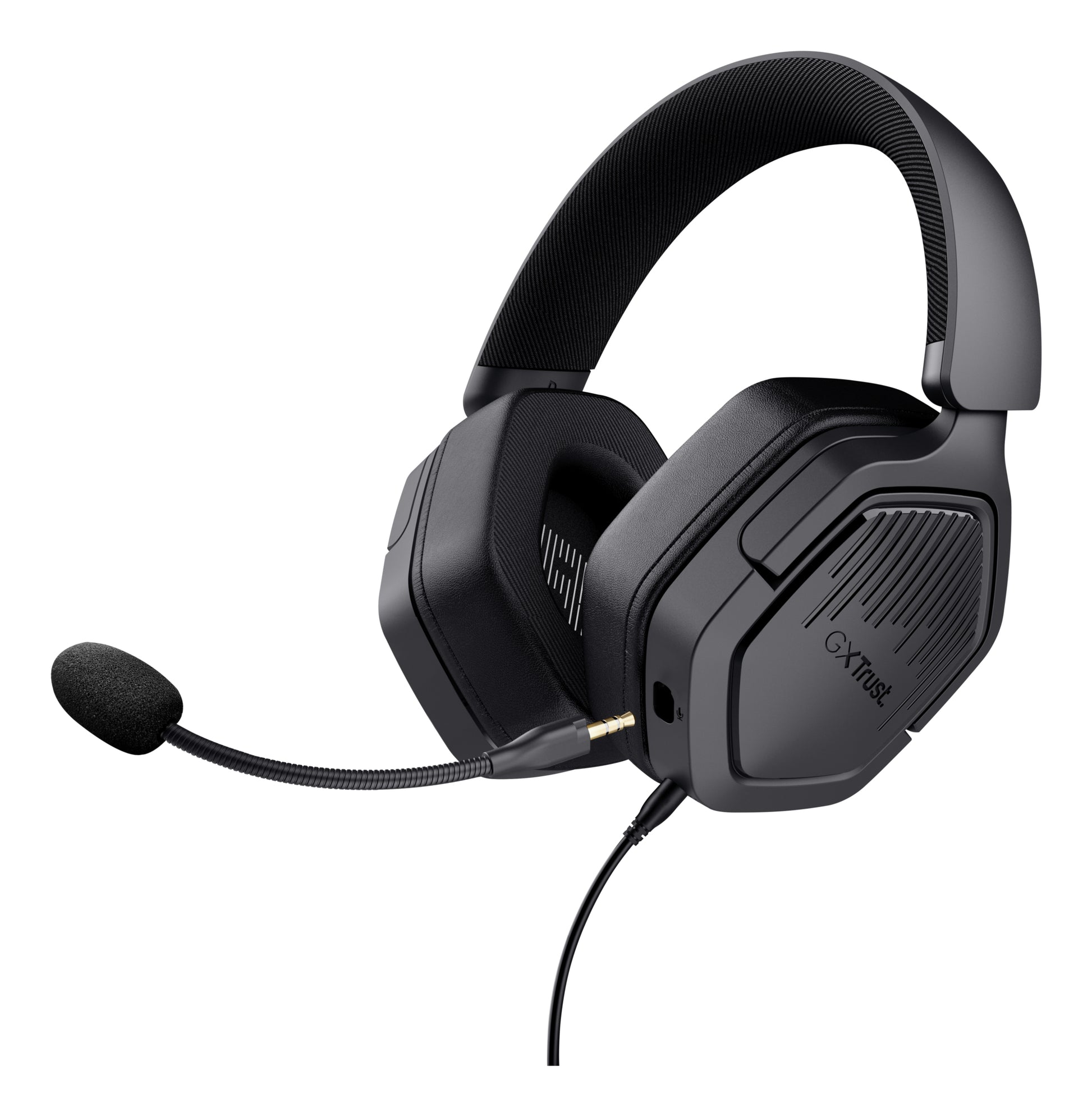 Trust GXT492 Carus Gaming-Headset – Over-Ear, Stereo, Kabelgebunden, 3,5 mm Klinke, Schwarz