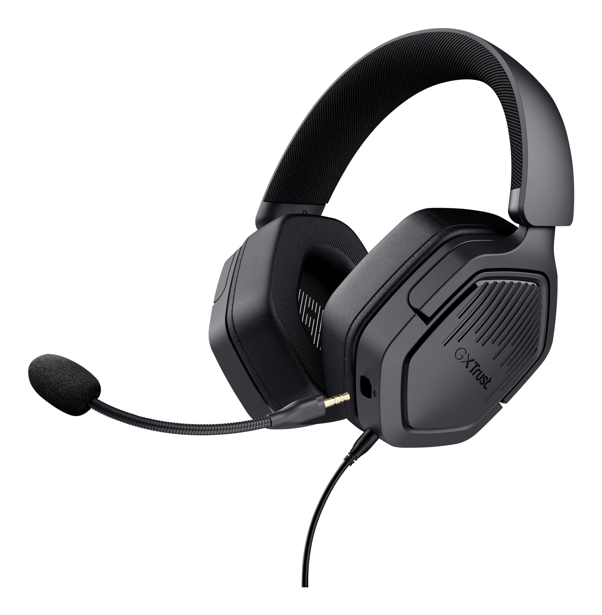 Trust GXT492 Carus Gaming-Headset – Over-Ear, Stereo, Kabelgebunden, 3,5 mm Klinke, Schwarz