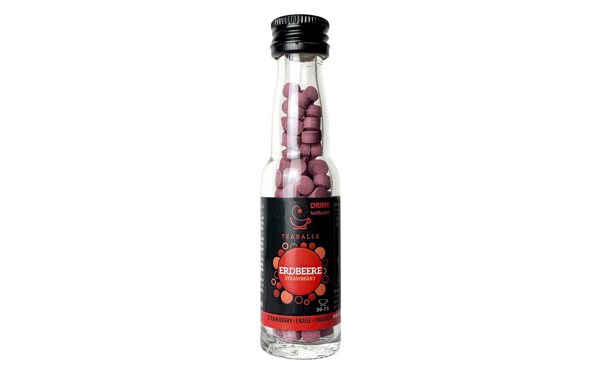 Teaballs Früchtetee Erdbeere – Instant-Teaballs 150 Stück