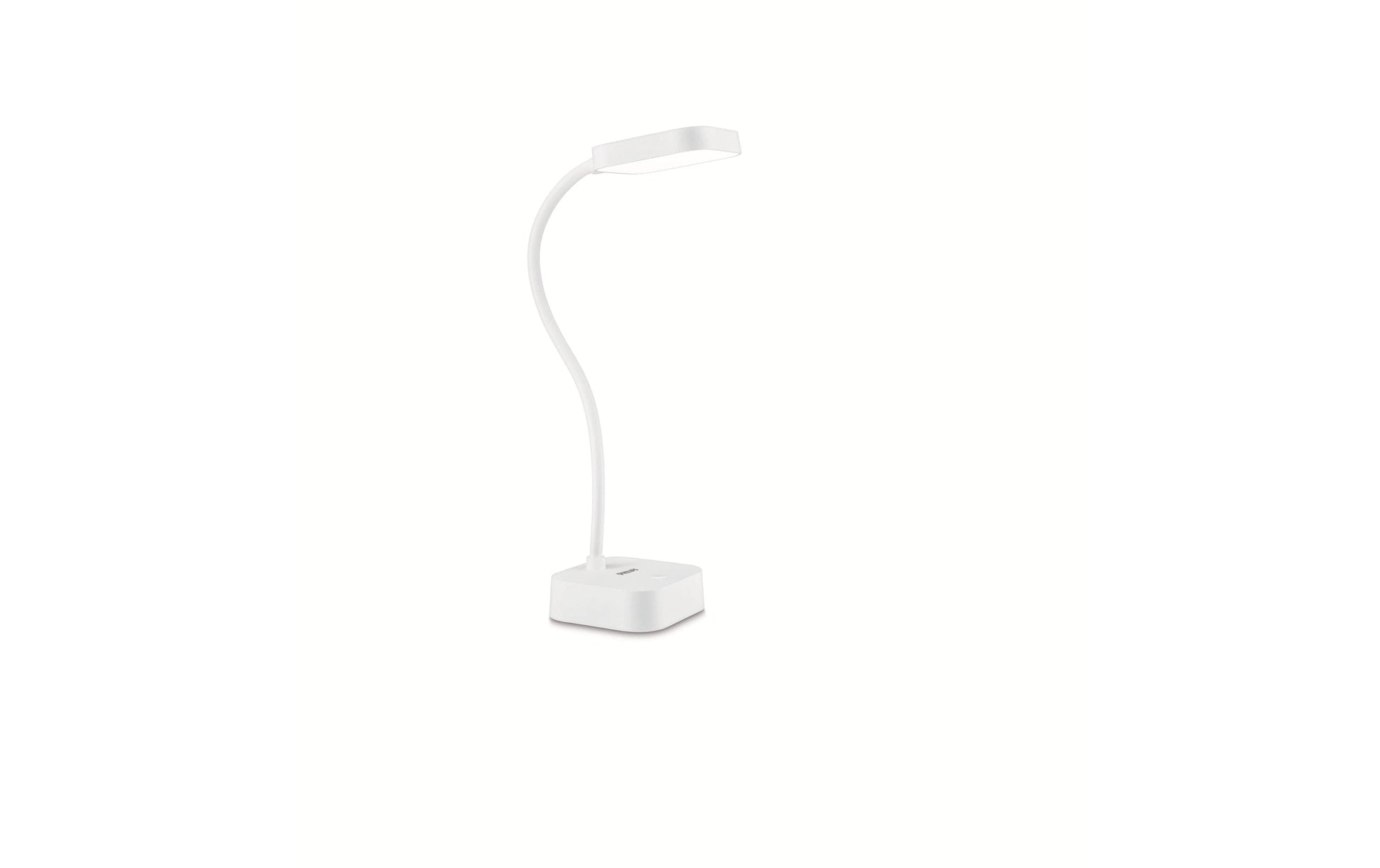 Philips by Signify Philips Tischleuchte Rock – 8,5 × 28,4 × 17,6 cm, 90 lm, 5 W, 4000 K, dimmbar (Touch), weiss, Akku, EyeComfort