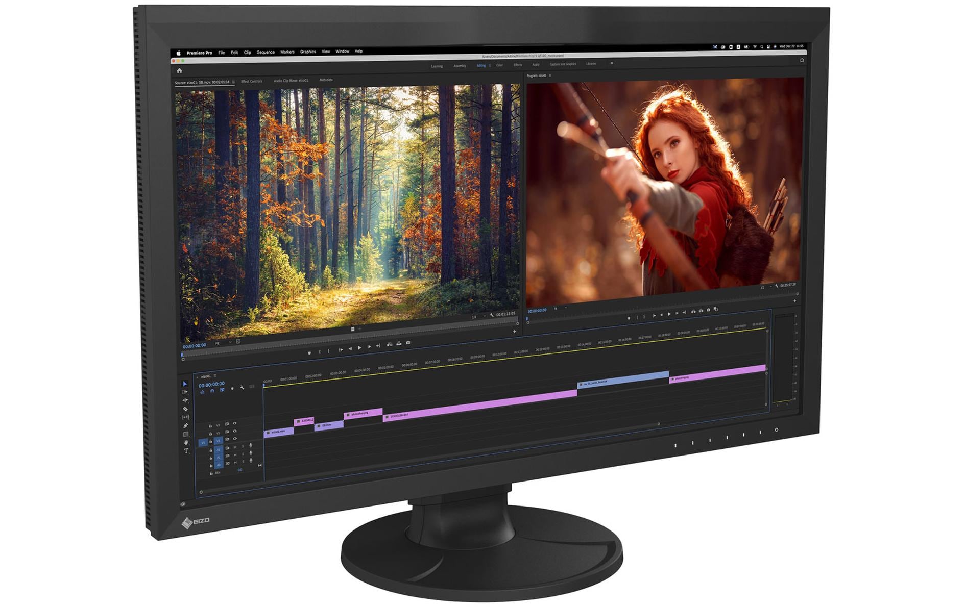 EIZO CG2700X Swiss Edition – Monitor, 27", 3840 × 2160 (UHD 4K), Schwarz
