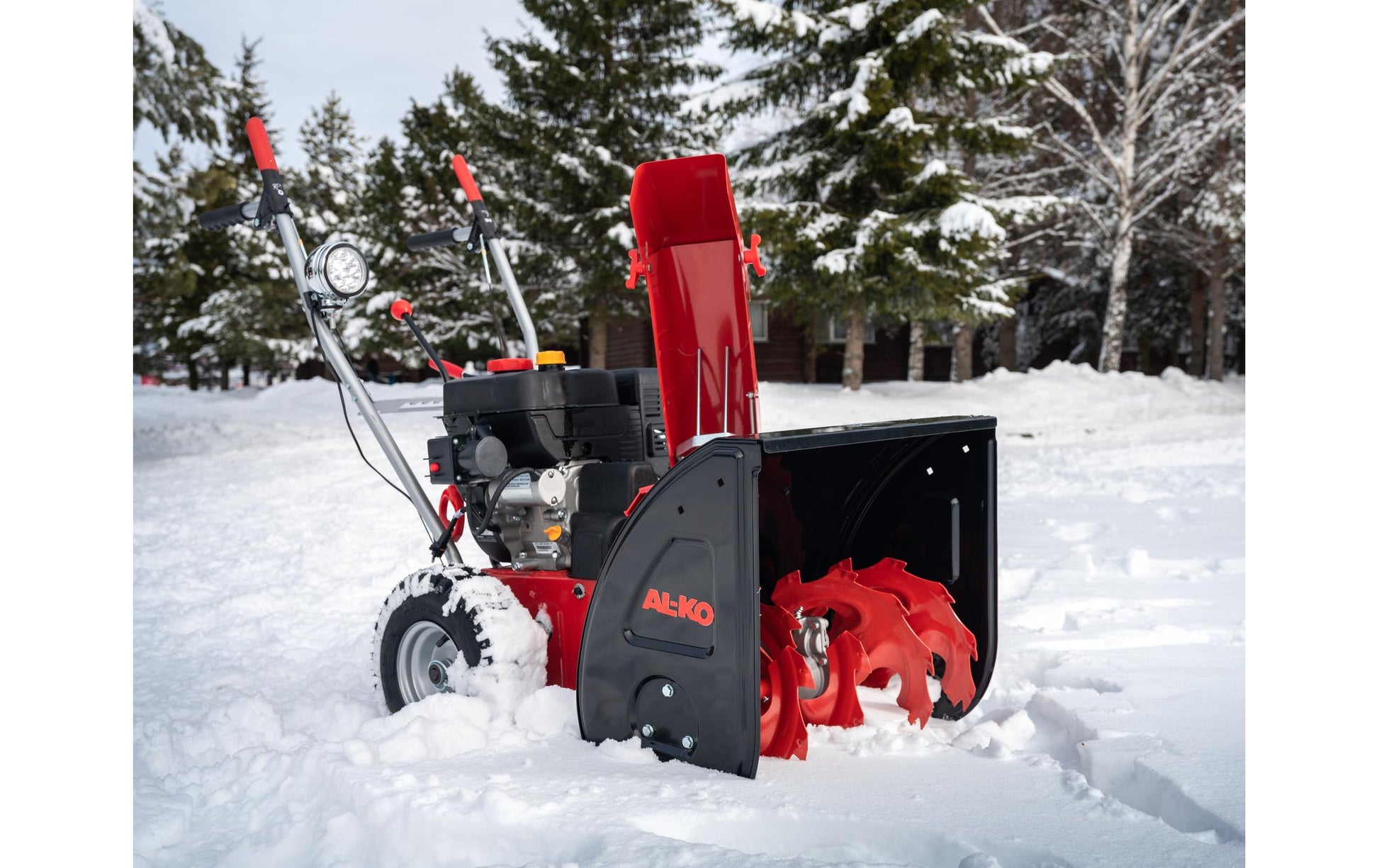 AL-KO Benzinschneefräse SnowLine 620 E II – Arbeitsbreite 62 cm, Benzintank 3 l, Gewicht 83 kg