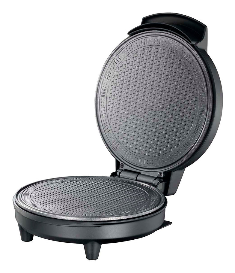 Melissa Waffeleisen 16310232 – 1 Waffel, rund, teflonbeschichtet, 700 W – schwarz