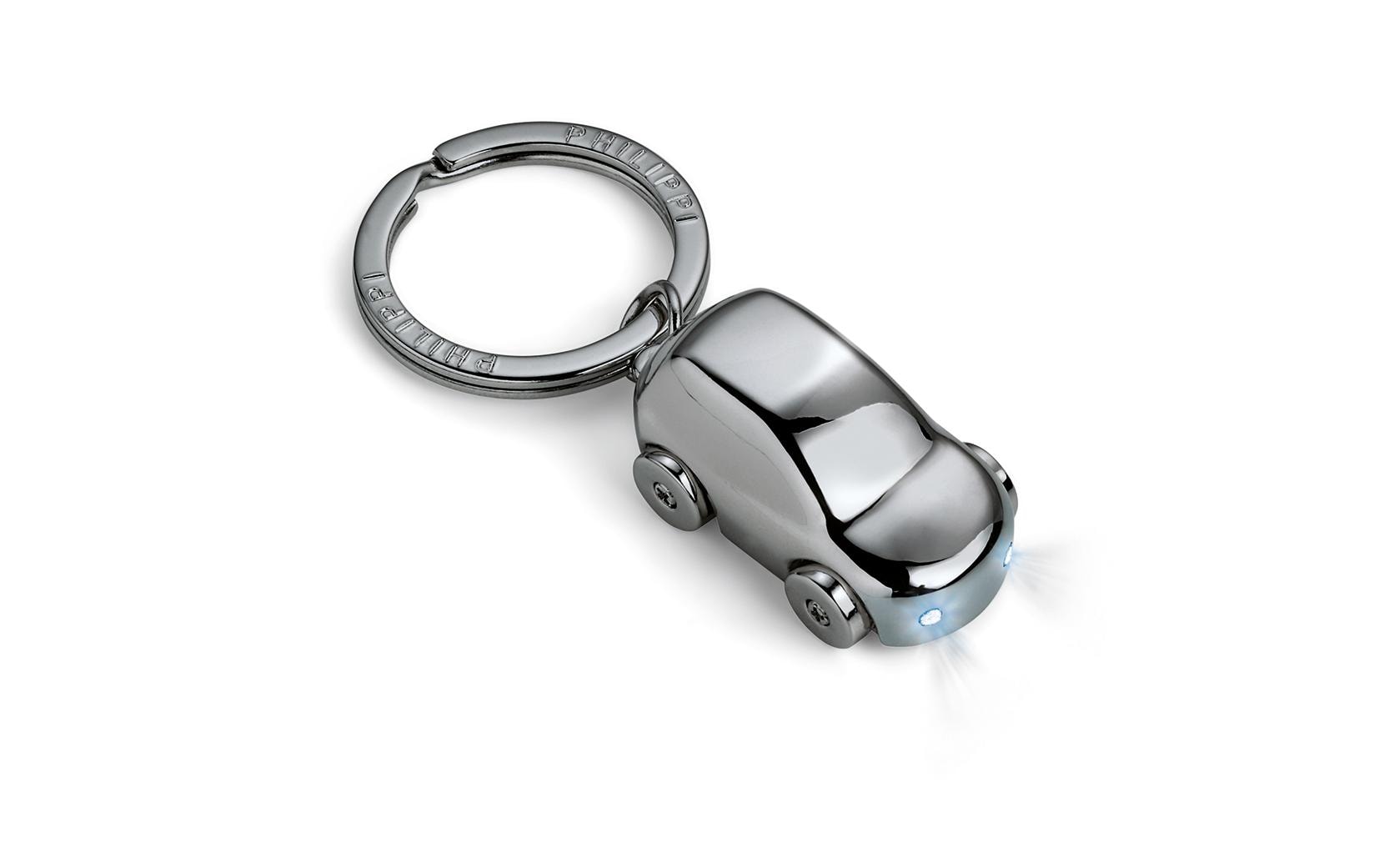 Philippi LED-Schlüsselanhänger Cruiser Auto – LED, Nickel, Silber