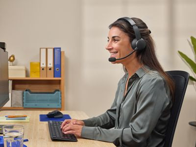 Trust Ayda – Duo On-Ear Headset – Bluetooth, ENC, USB-C – Schwarz – bis 24 h