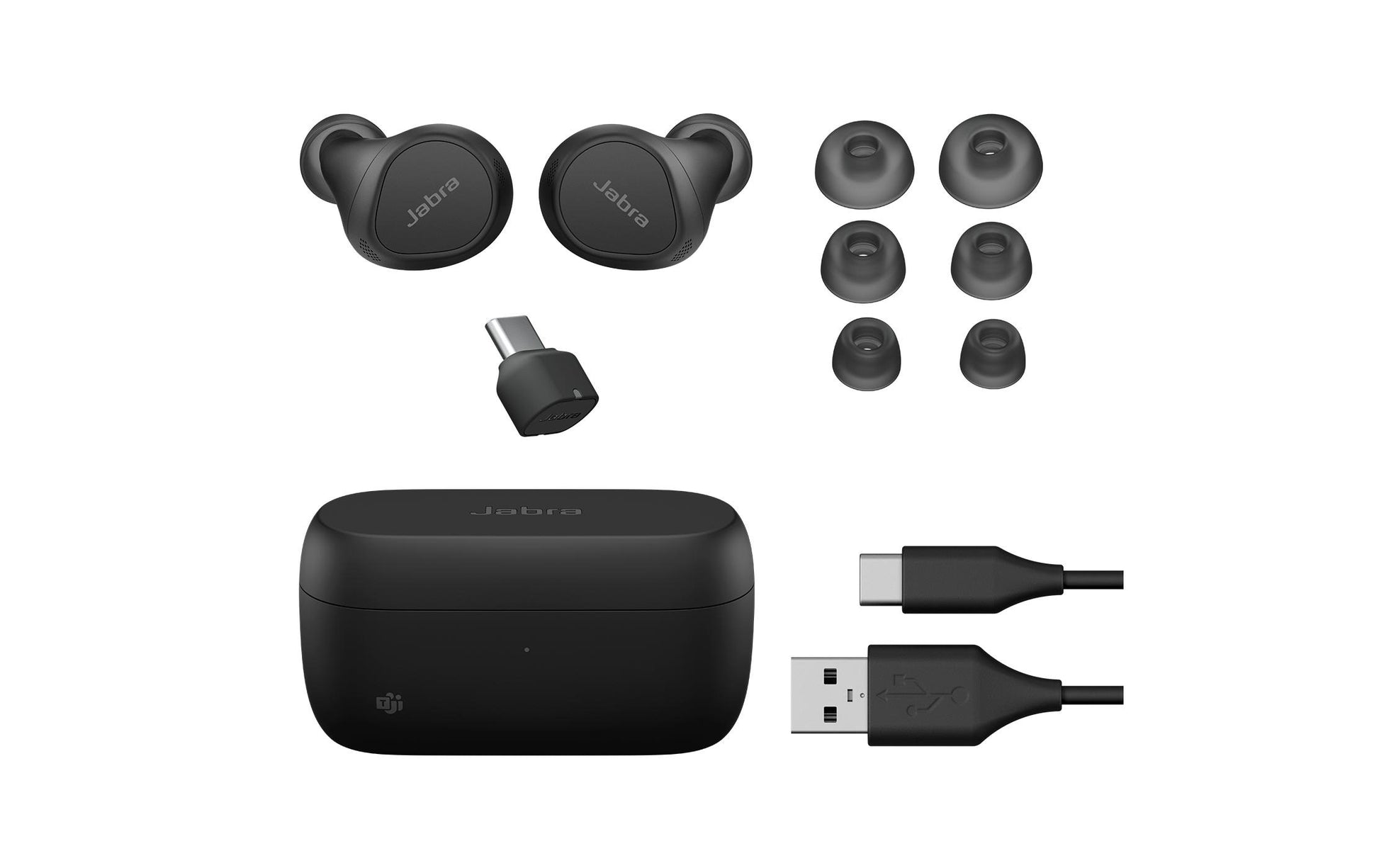Jabra Evolve2 Buds – True Wireless In-Ear Kopfhörer – Bluetooth, USB-C – Teams-kompatibel