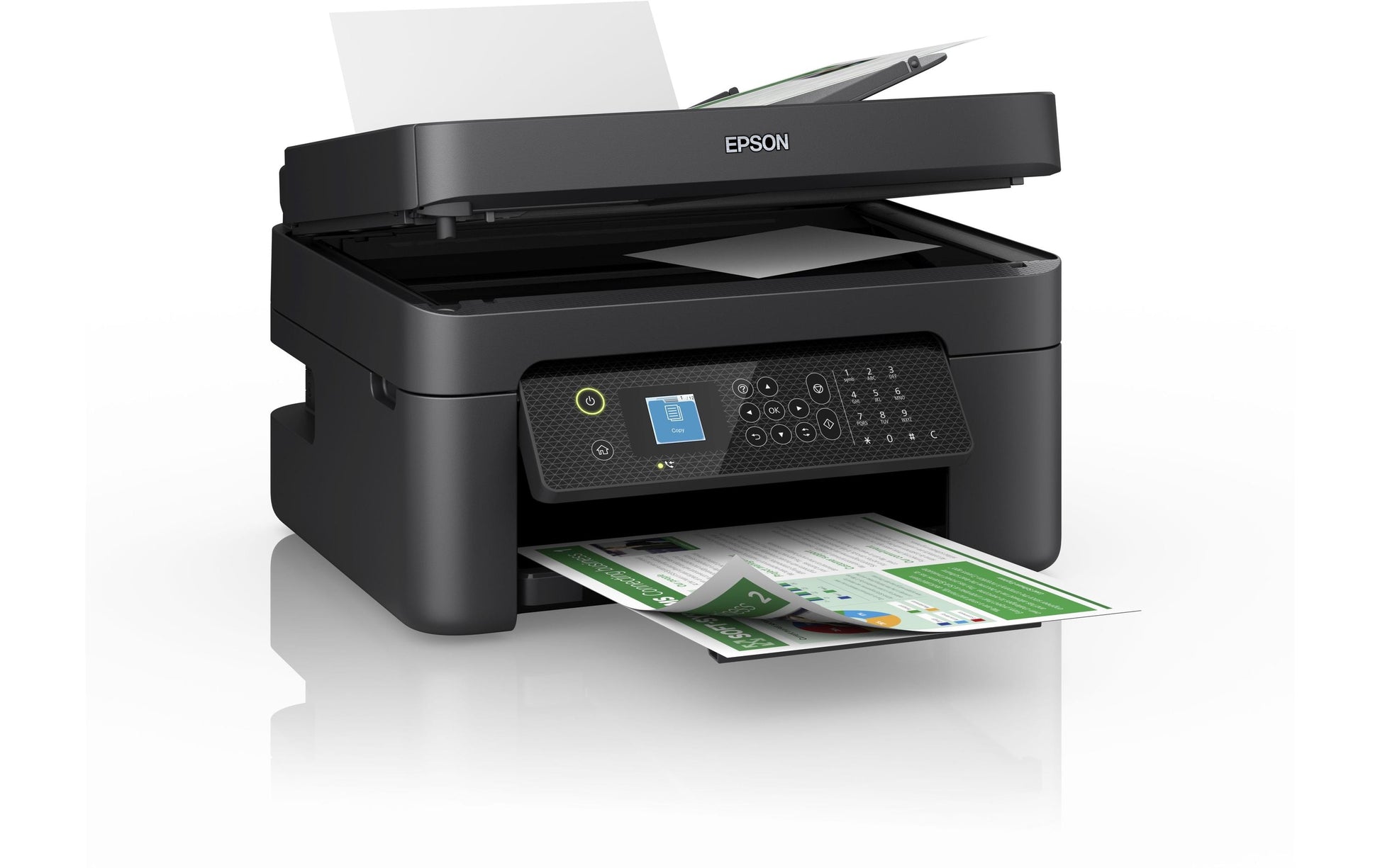 Epson WorkForce WF-2930DWF – Farbiges Tintenstrahl-MFP A4, 4-in-1 – USB/WLAN – Duplex, ADF – 33 Seiten/Min S/W