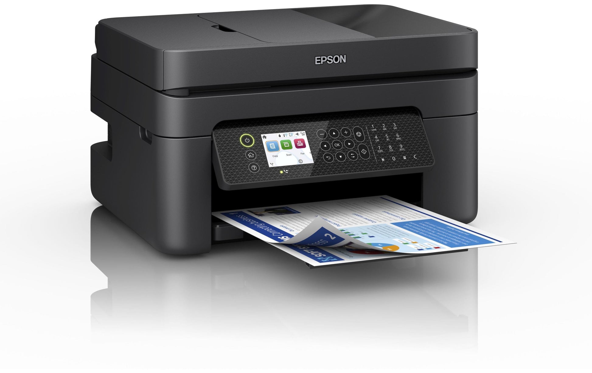 Epson WorkForce WF-2950DWF – Farbiges Tintenstrahl-MFP A4, 4-in-1 – USB/WLAN – Duplex – 33 S./Min. S/W, 18 S./Min. Farbe