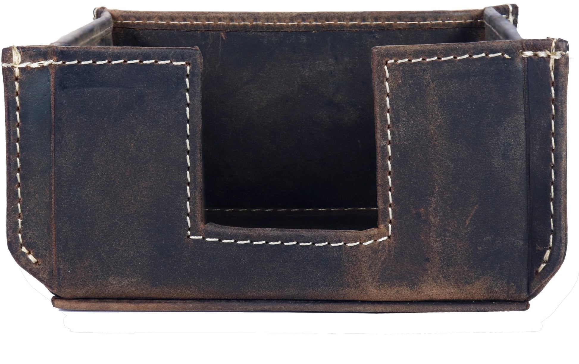 Alpenleder Stiftschlaufe – Büffelleder, Braun, 100 × 50 mm