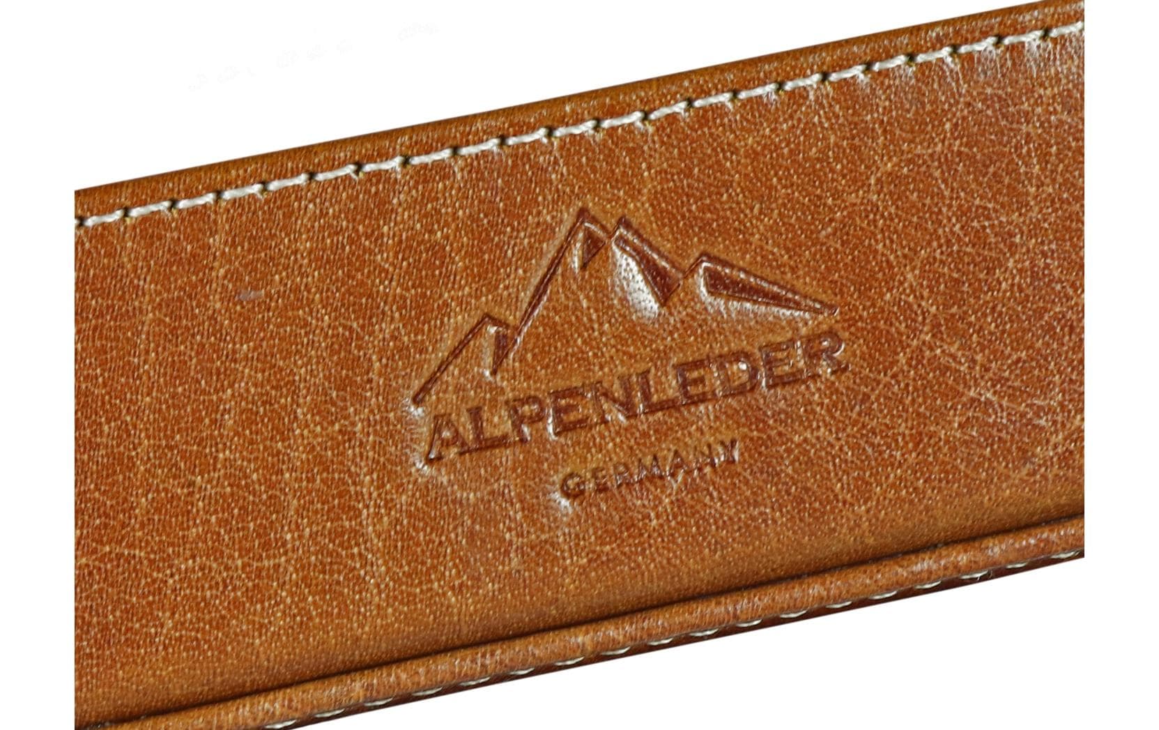 Alpenleder Etui, weiches Federmäppchen – cognac – Leder