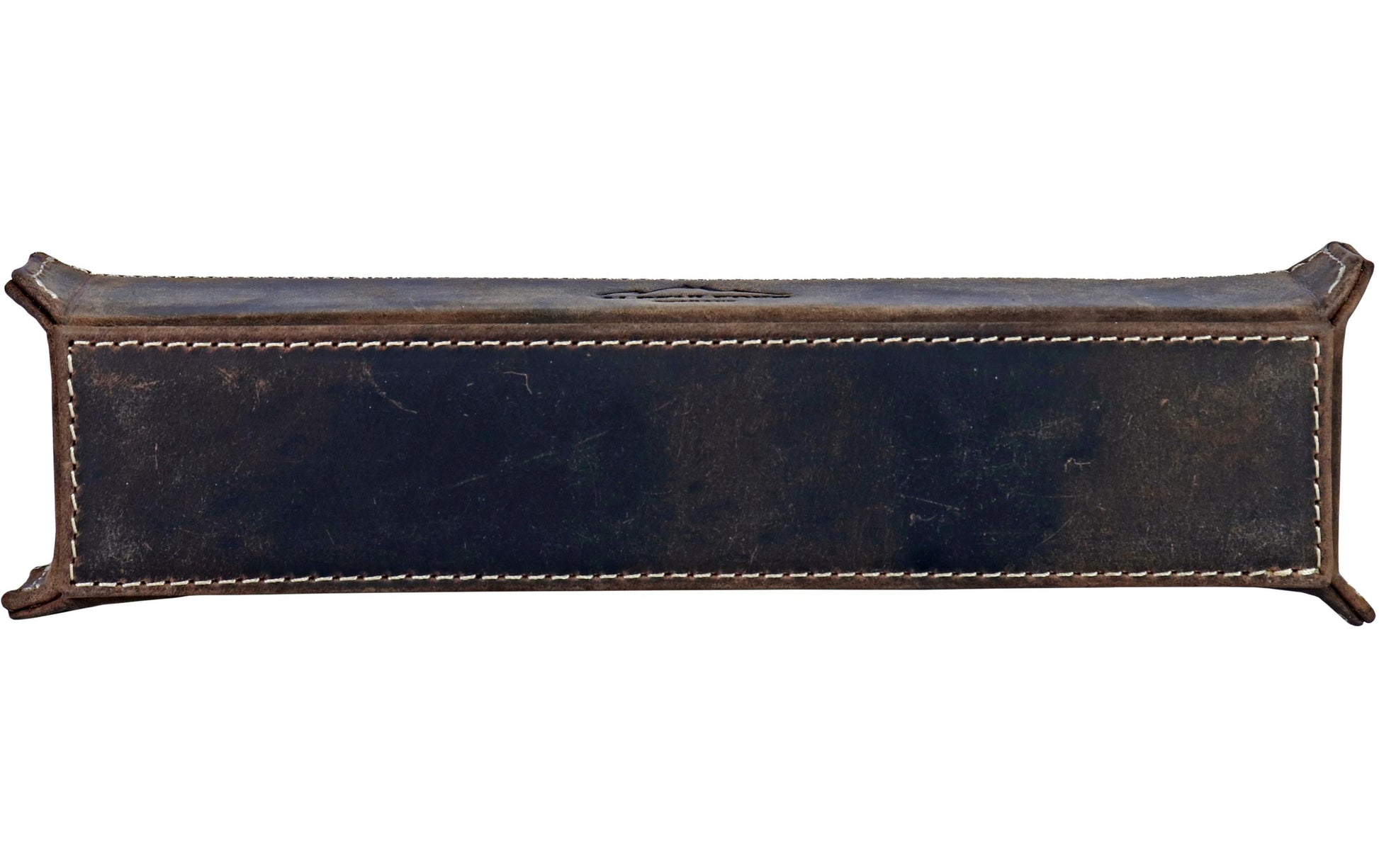 Alpenleder Stifteschale Zenta – braun/dunkelbraun – Leder
