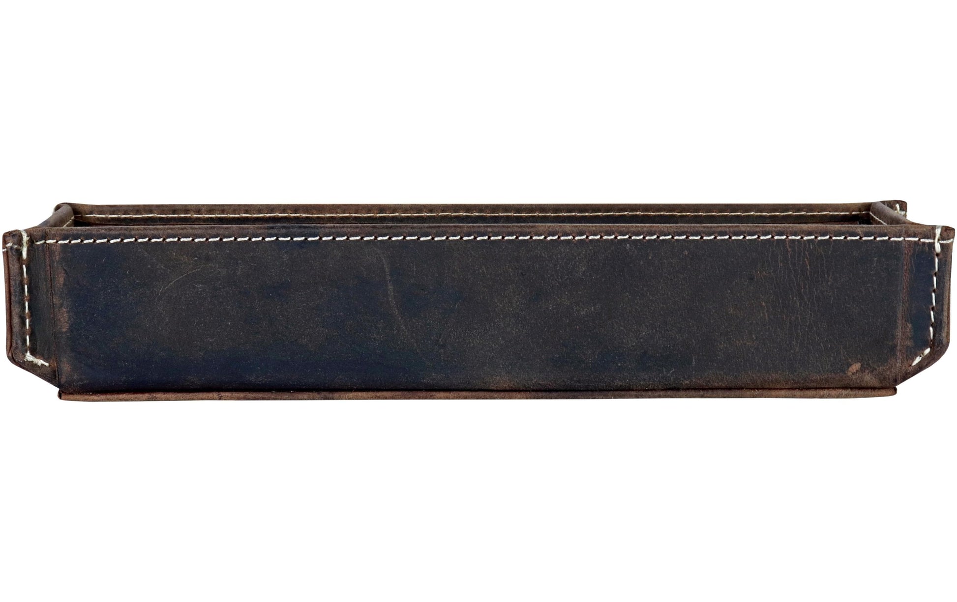 Alpenleder Stifteschale Zenta – braun/dunkelbraun – Leder