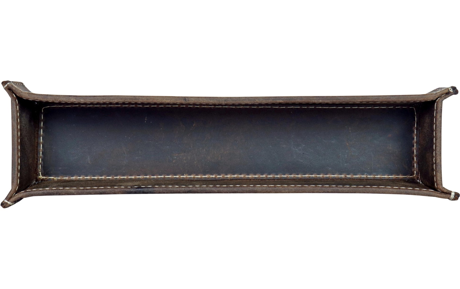 Alpenleder Stifteschale Zenta – braun/dunkelbraun – Leder