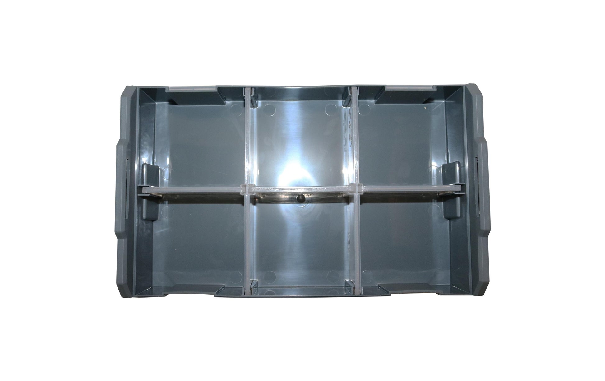 TOX Dübel L-Boxx Mini Systemkoffer – bestückt, 6 Fächer, grau, B 260 × H 60 × T 150 mm, für L-BOXX
